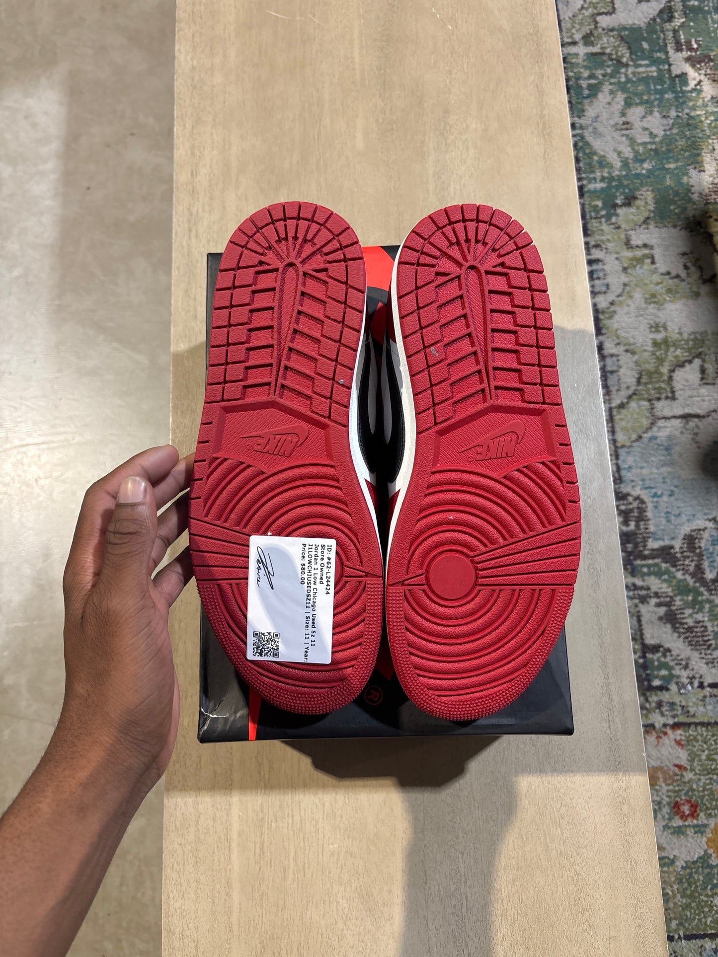 Jordan 1 Low Chicago Used Sz 11