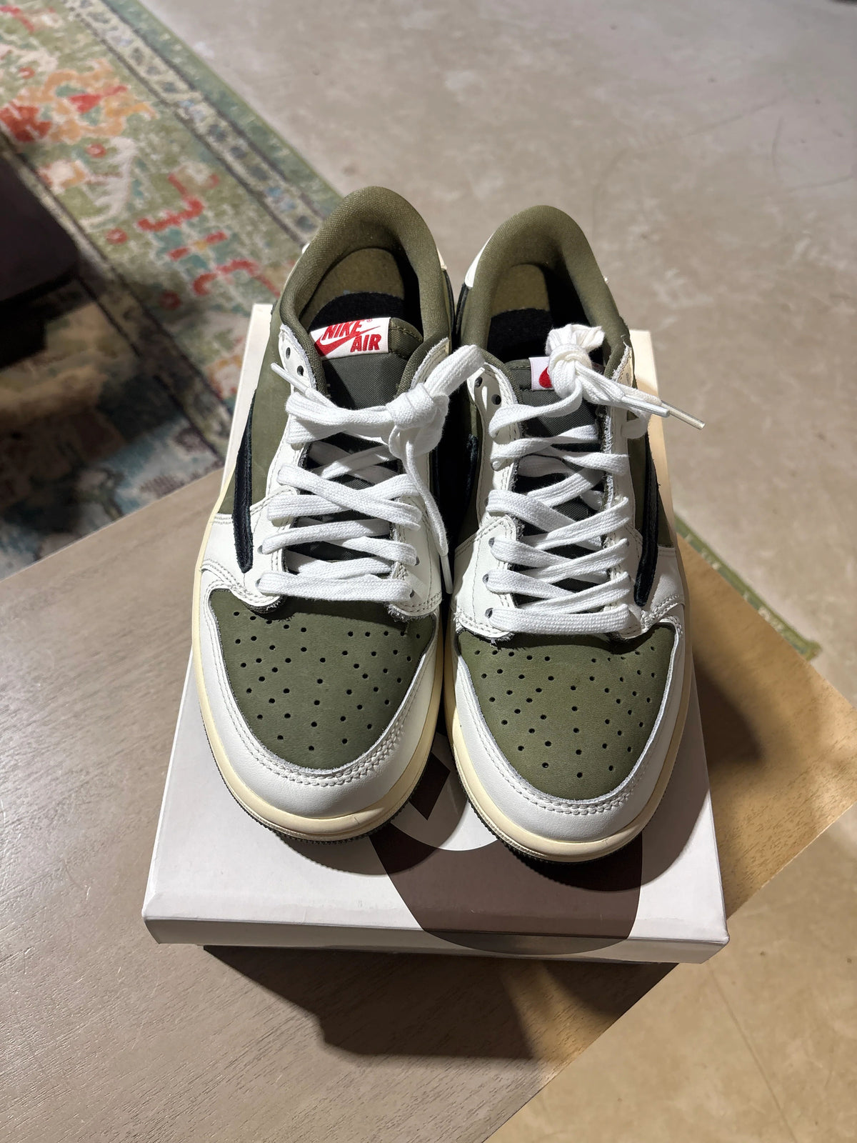 Jordan 1 Retro Low OG SP Travis Scott Medium Olive - Pre-Owned