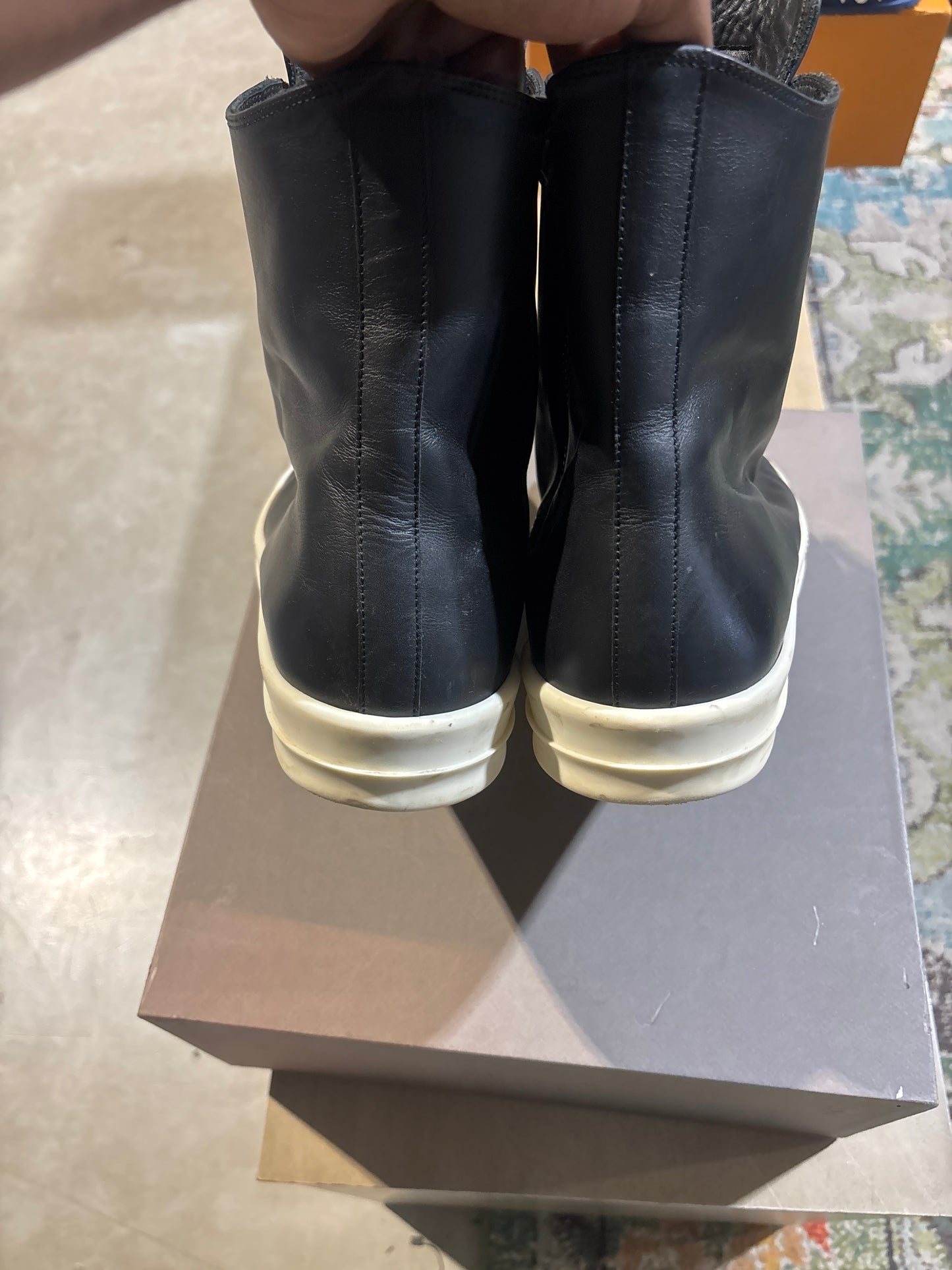 Rick Owens Jumbo Hightop Ramones Used Sz 14