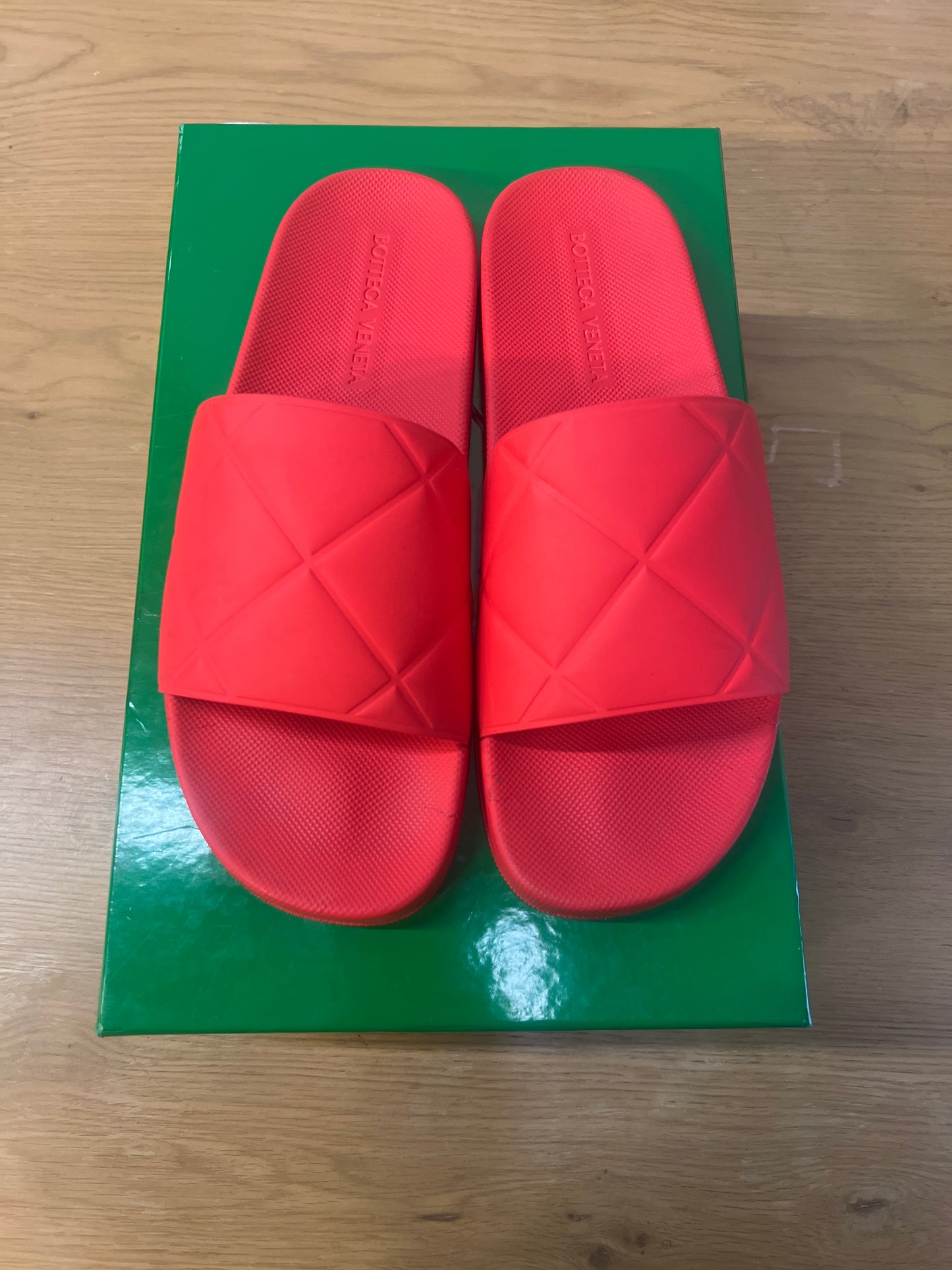 Bottega Veneta Tomato Slide Used Sz 12