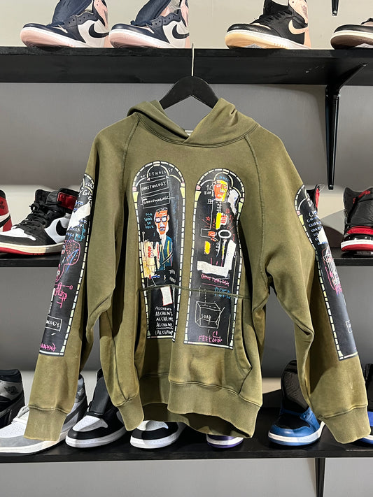 Who Decides War Olive Green Hoodie