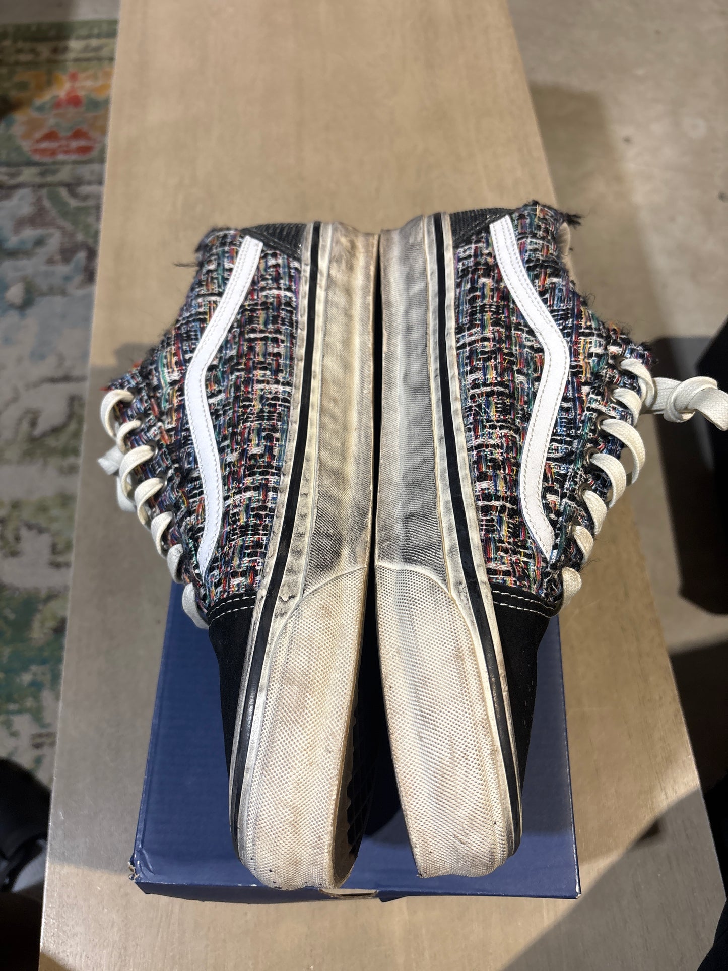 Vans Old Skool Black Charm Used Sz 11.5
