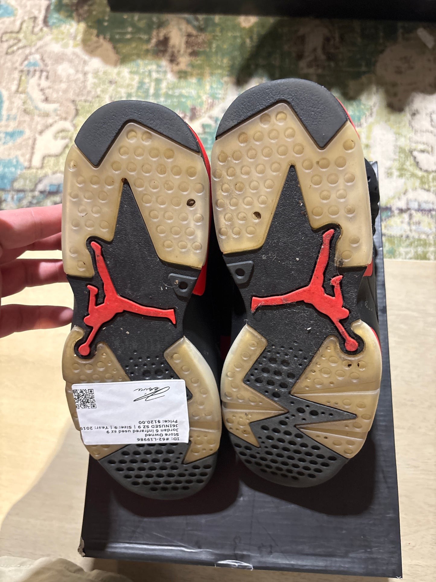 Jordan 6 infrared used sz 9