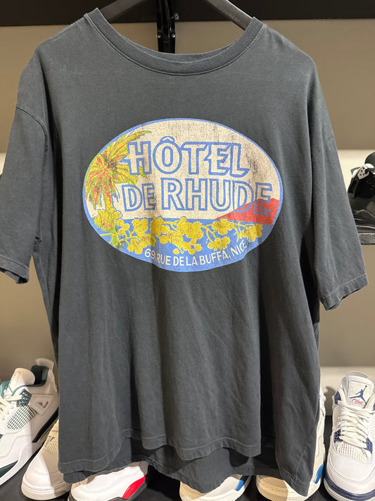 Rhude Hotel De Rhude Black Tee