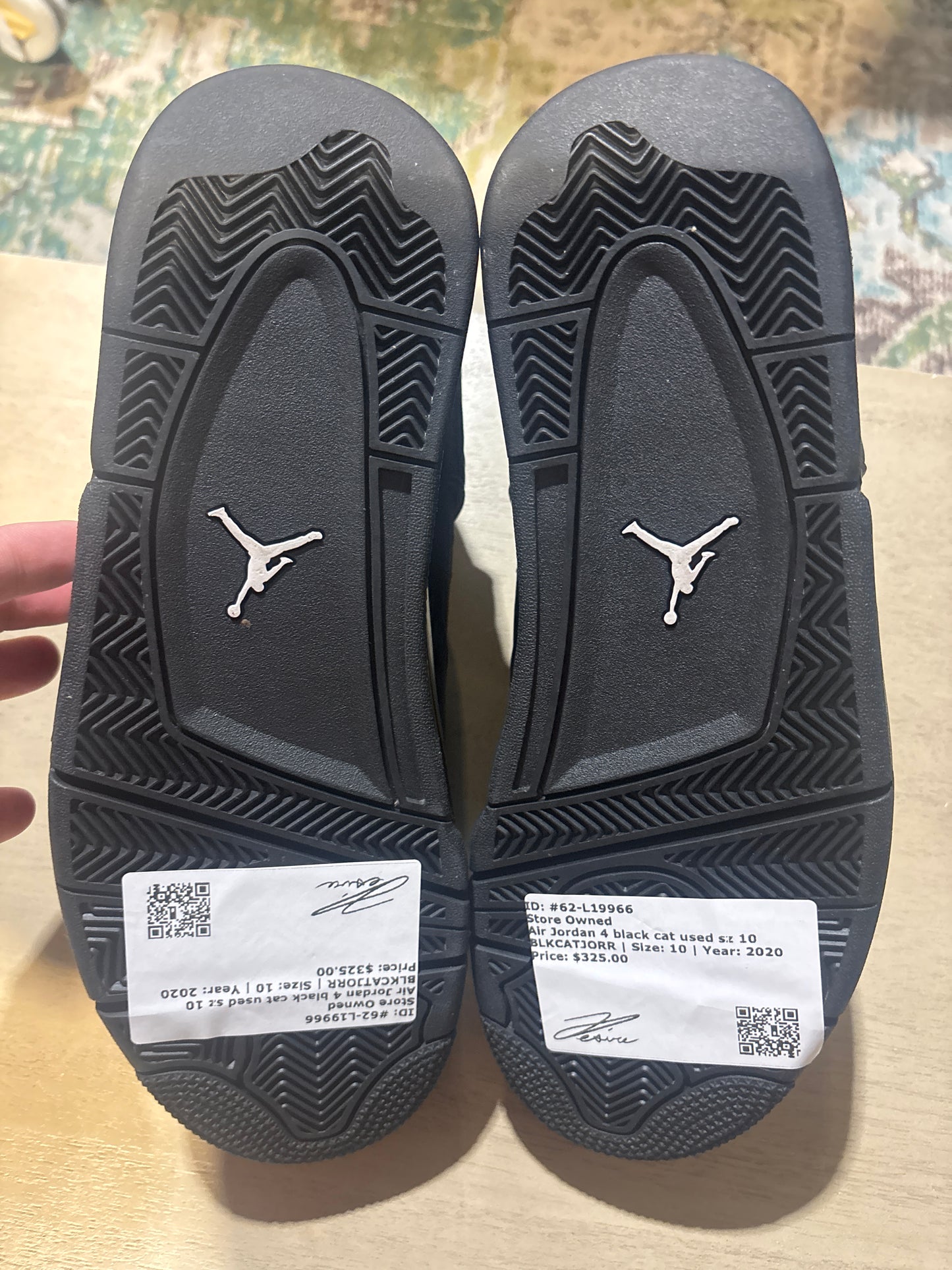 Air Jordan 4 black cat used sz 10 NB