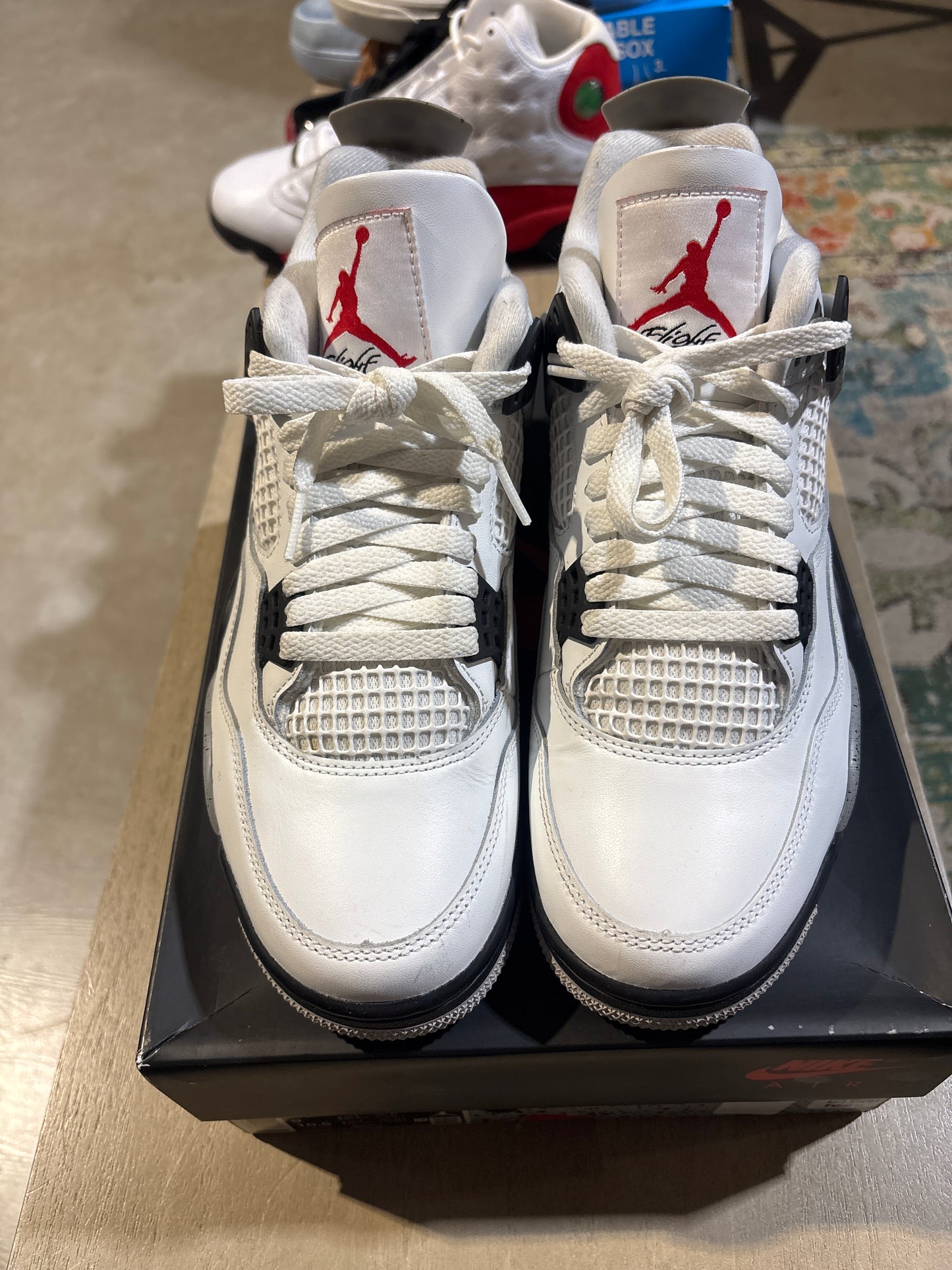Jordan 4 White Cement Used Sz 9