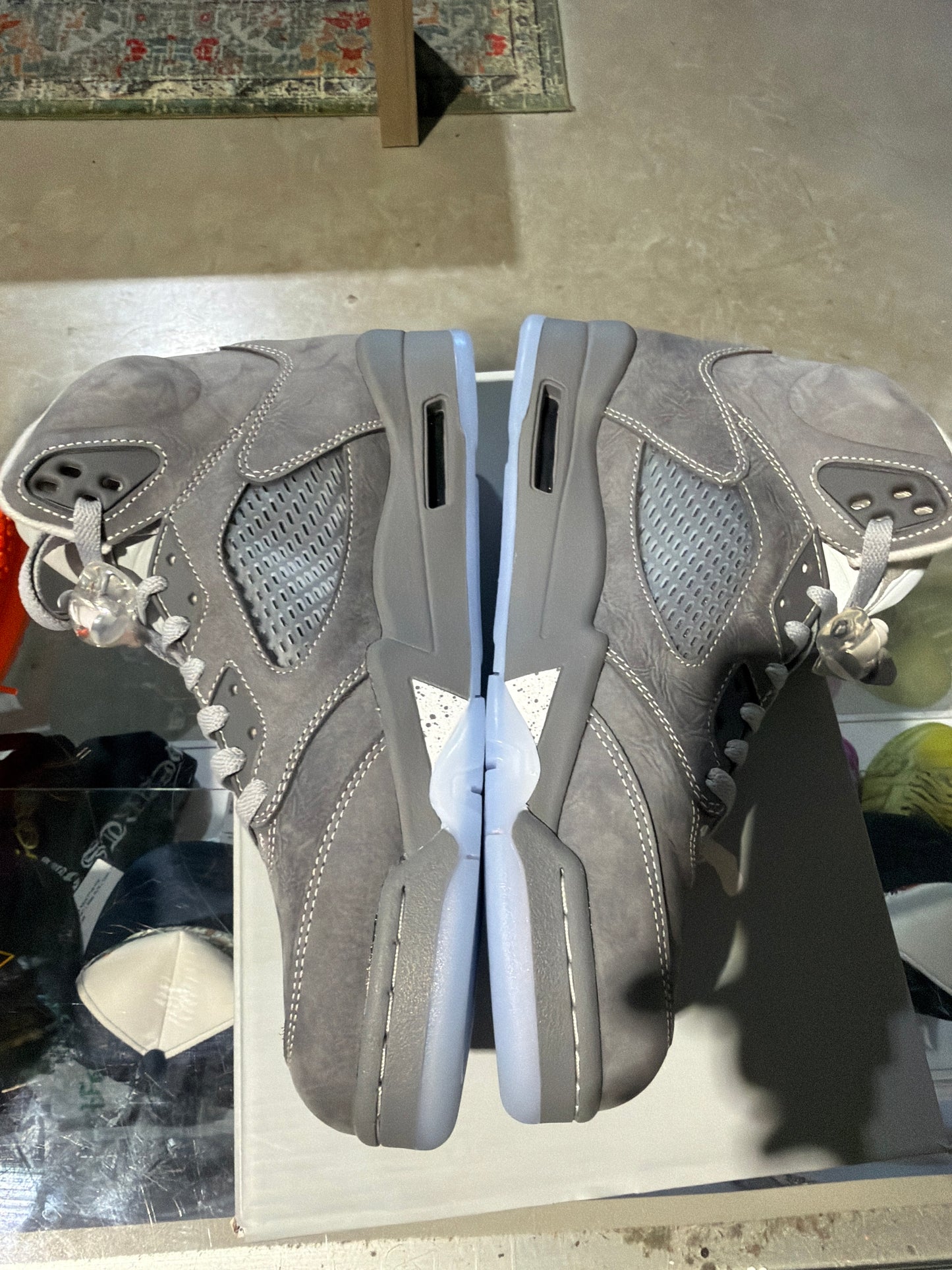 Jordan 5 Wolf Grey Tried On Sz 10.5