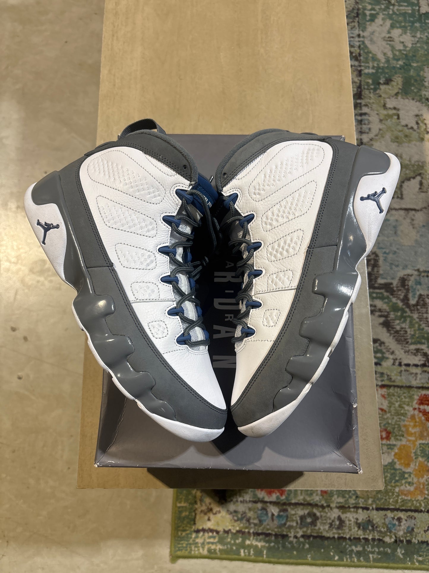 Jordan 9 Flint Grey French Blue (2026) Used Sz 10