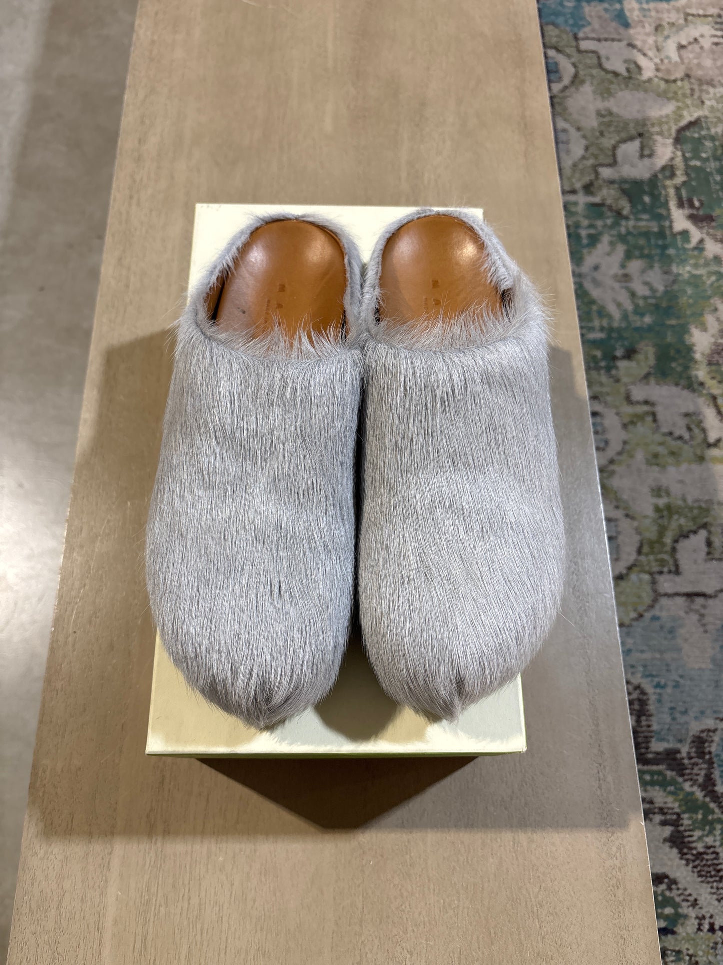 Marni Fussbett Slide Grey Used Sz 7.5
