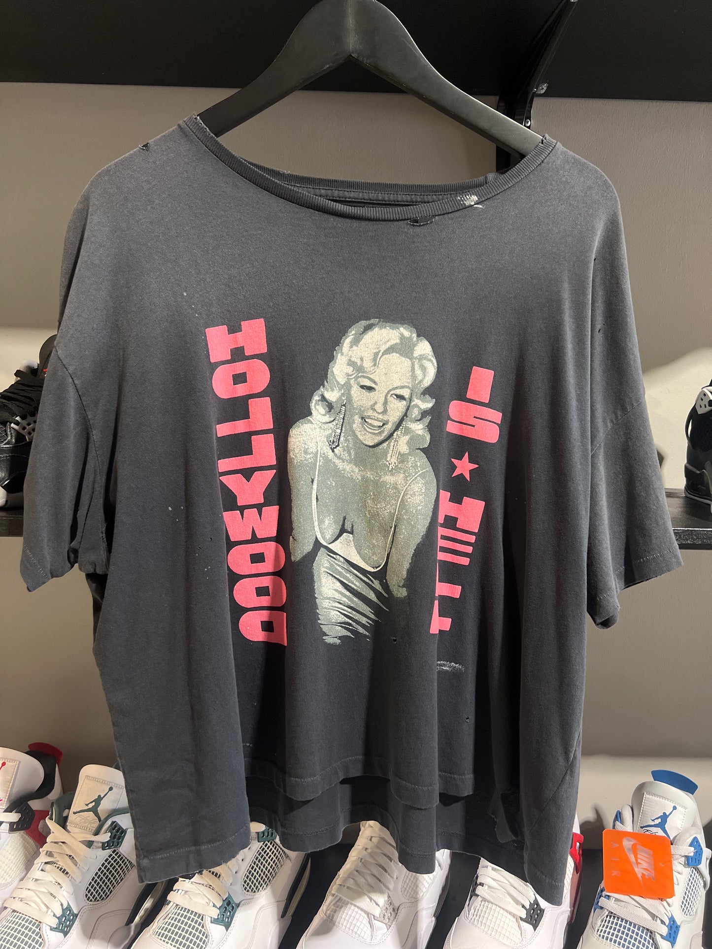 paly hollywood is hell black tee