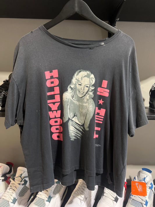paly hollywood is hell black tee