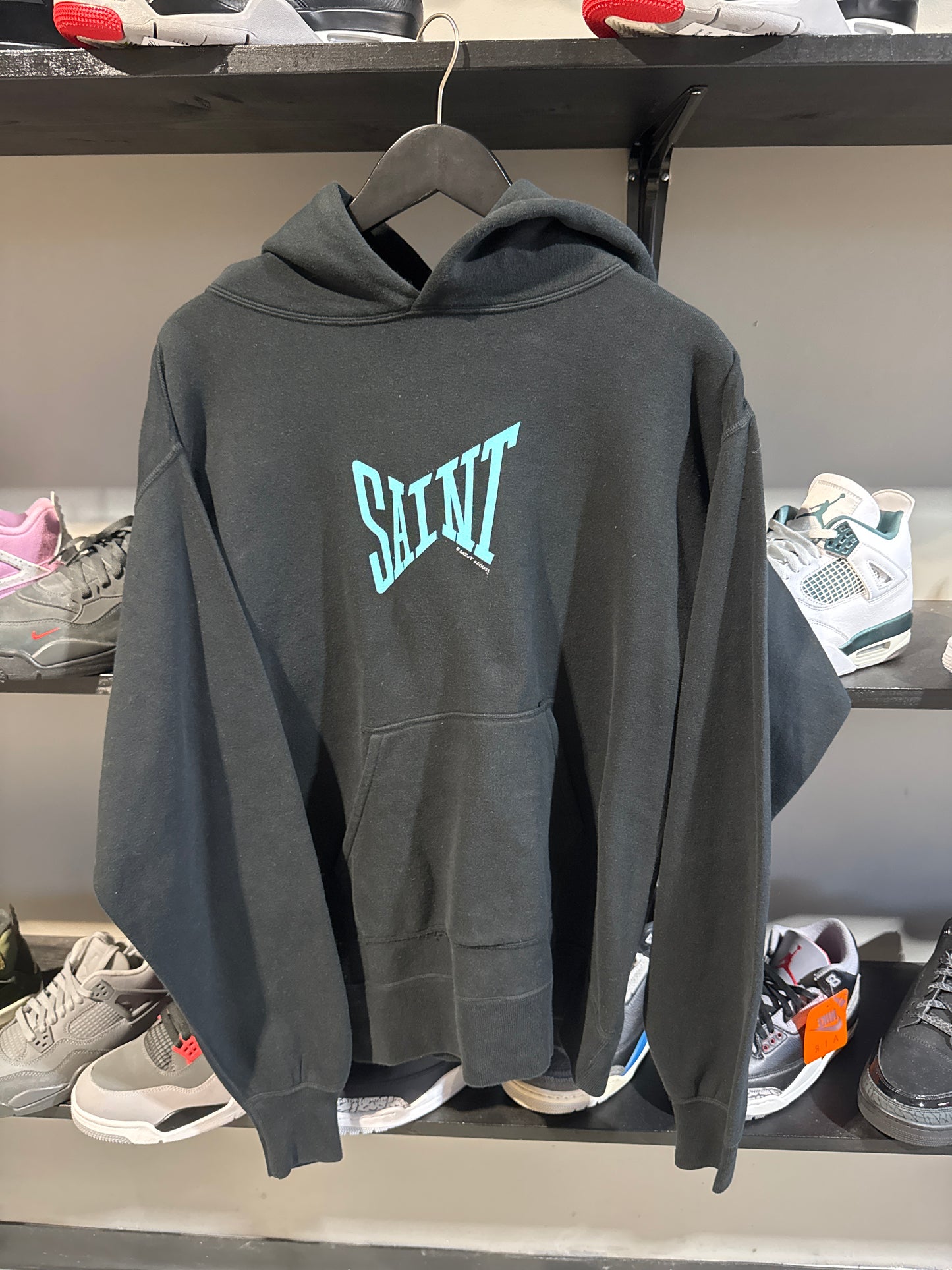 Saint Michael Black/Tiffany Blue Hoodie