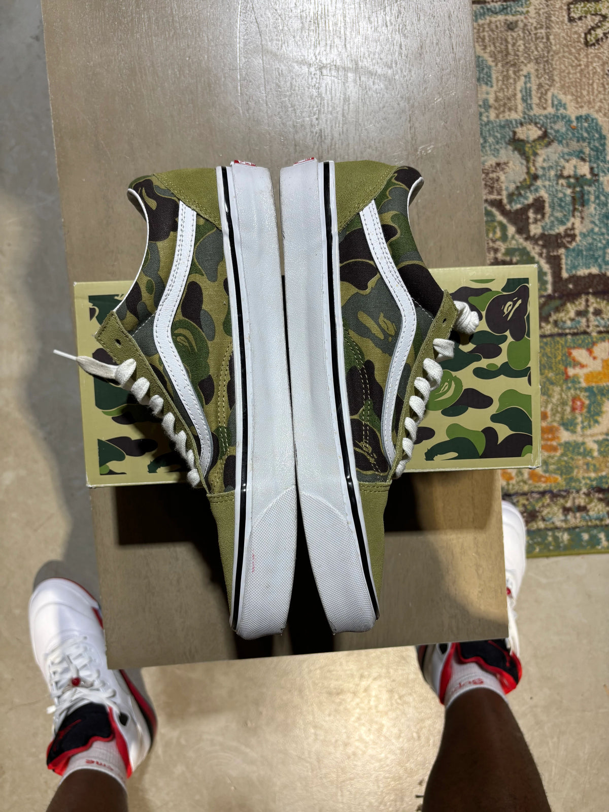 Bape Vans Old Skool Used Sz 10.5 - Pre-Owned