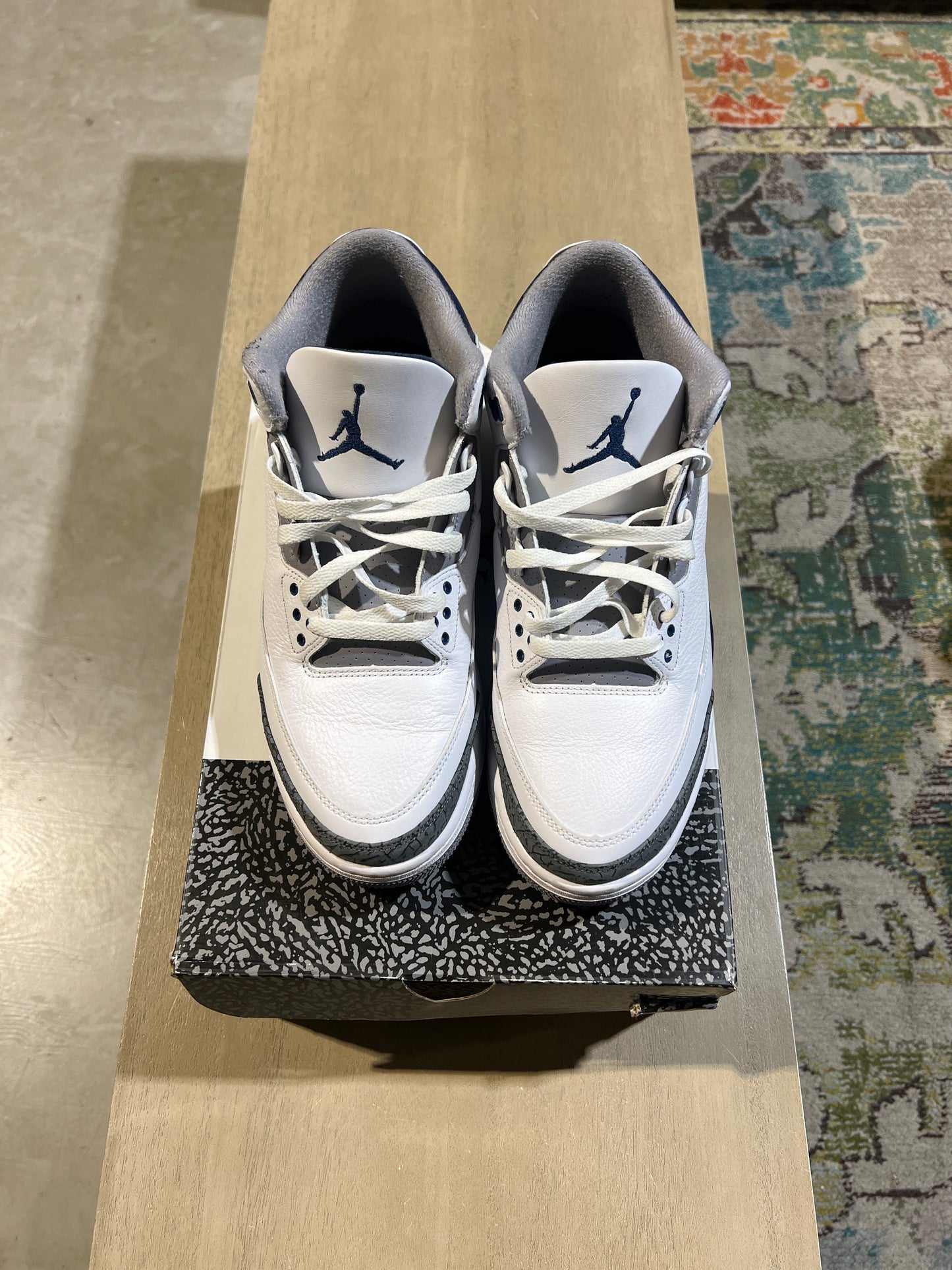 Jordan 3 Midnight Navy Used 11