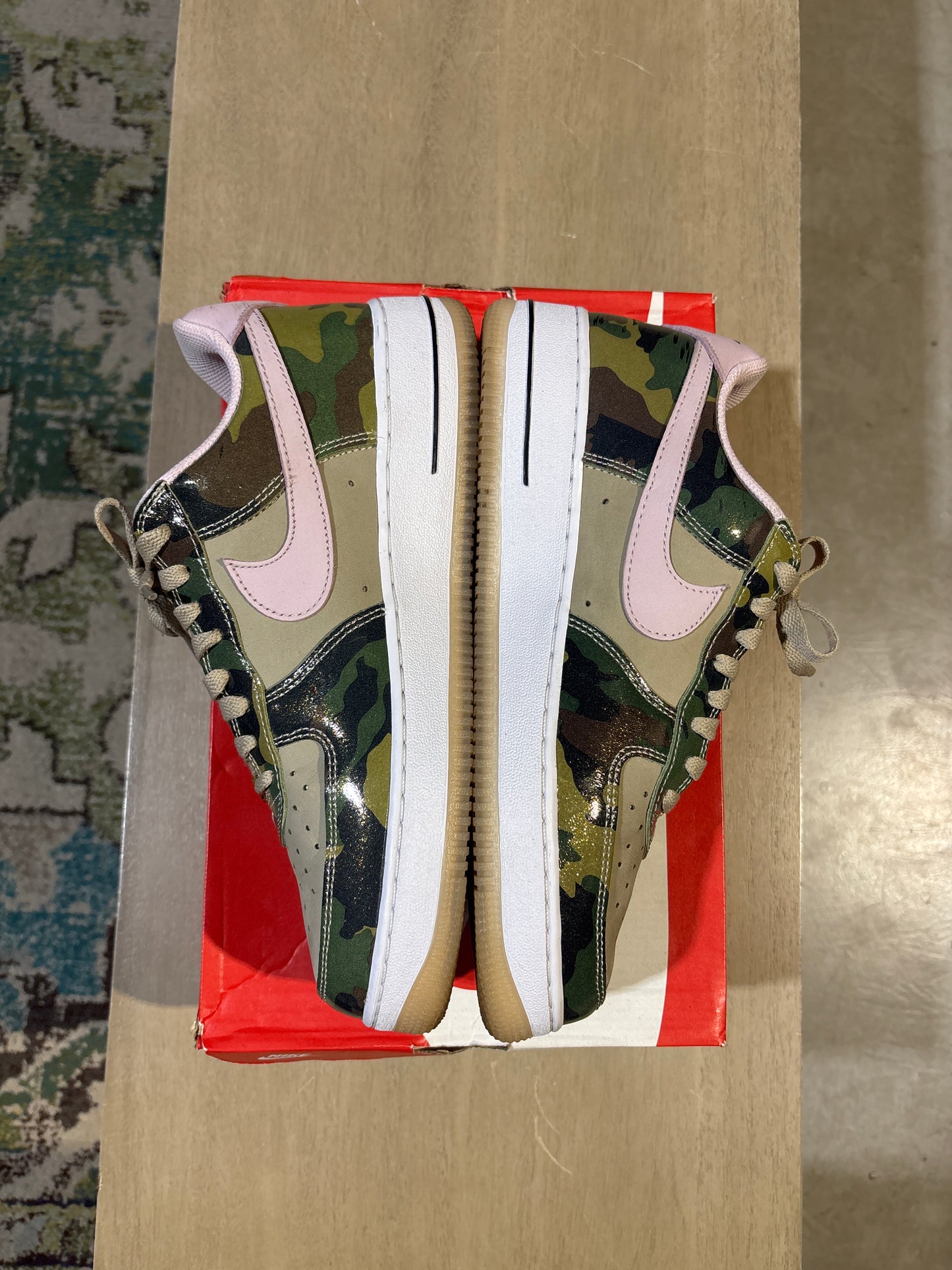 Nike Af1 Camo/Pink Used Sz 9