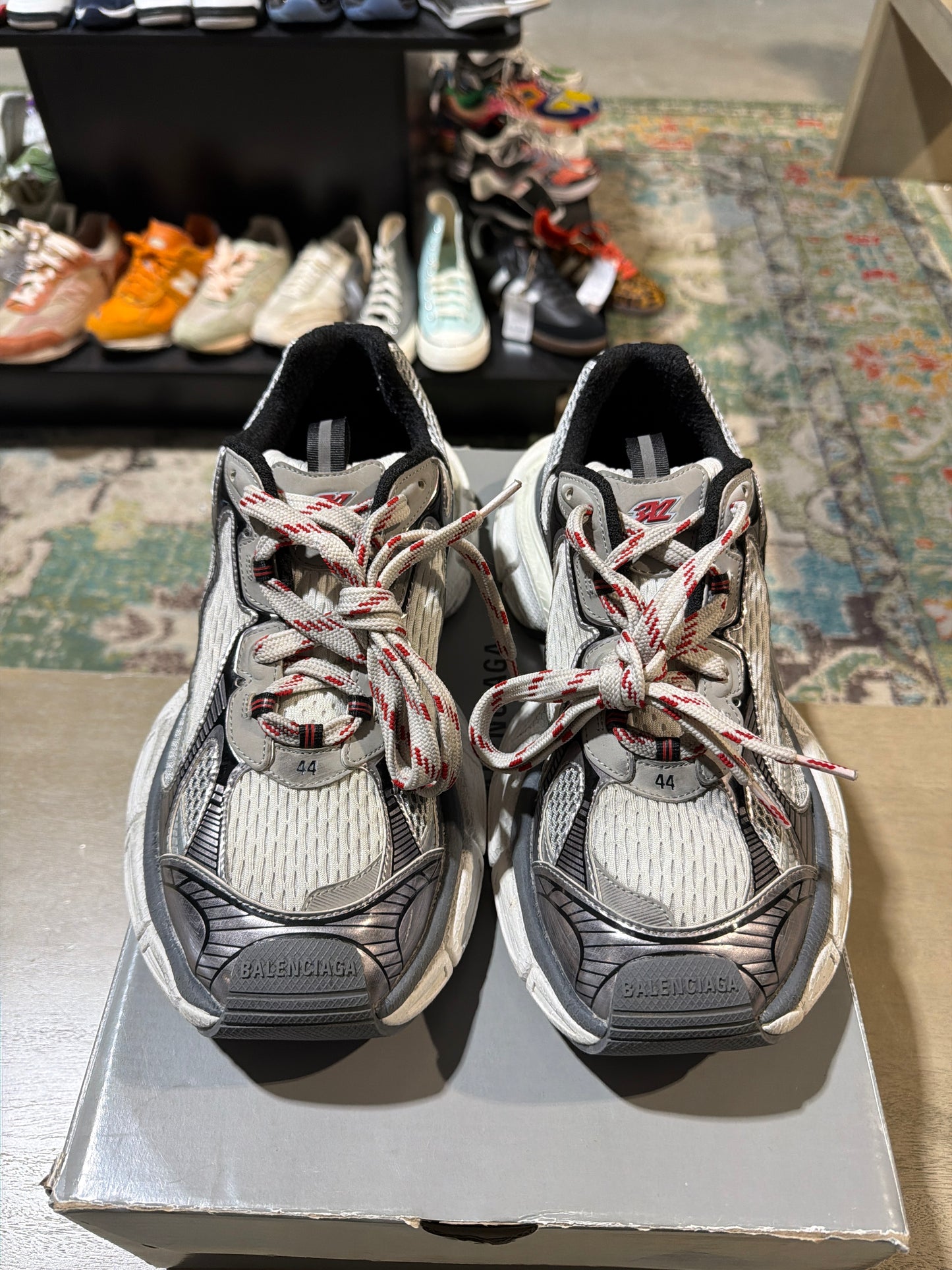 Balenciaga 3XL Grey White Used Sz 11