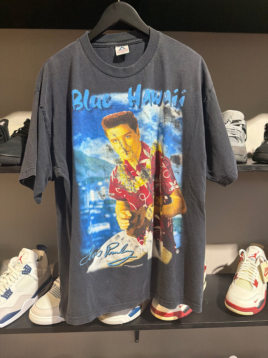 Vintage Elvis Blue Hawaii Tee Sz XL