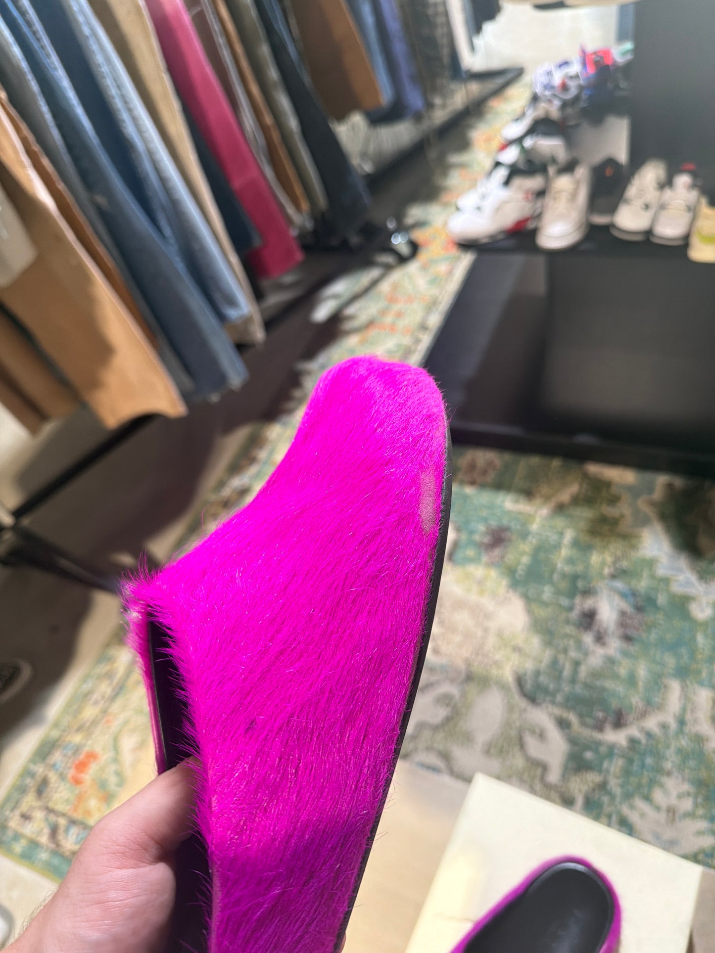 Marni Fussbett Slide Pink Used Sz 12