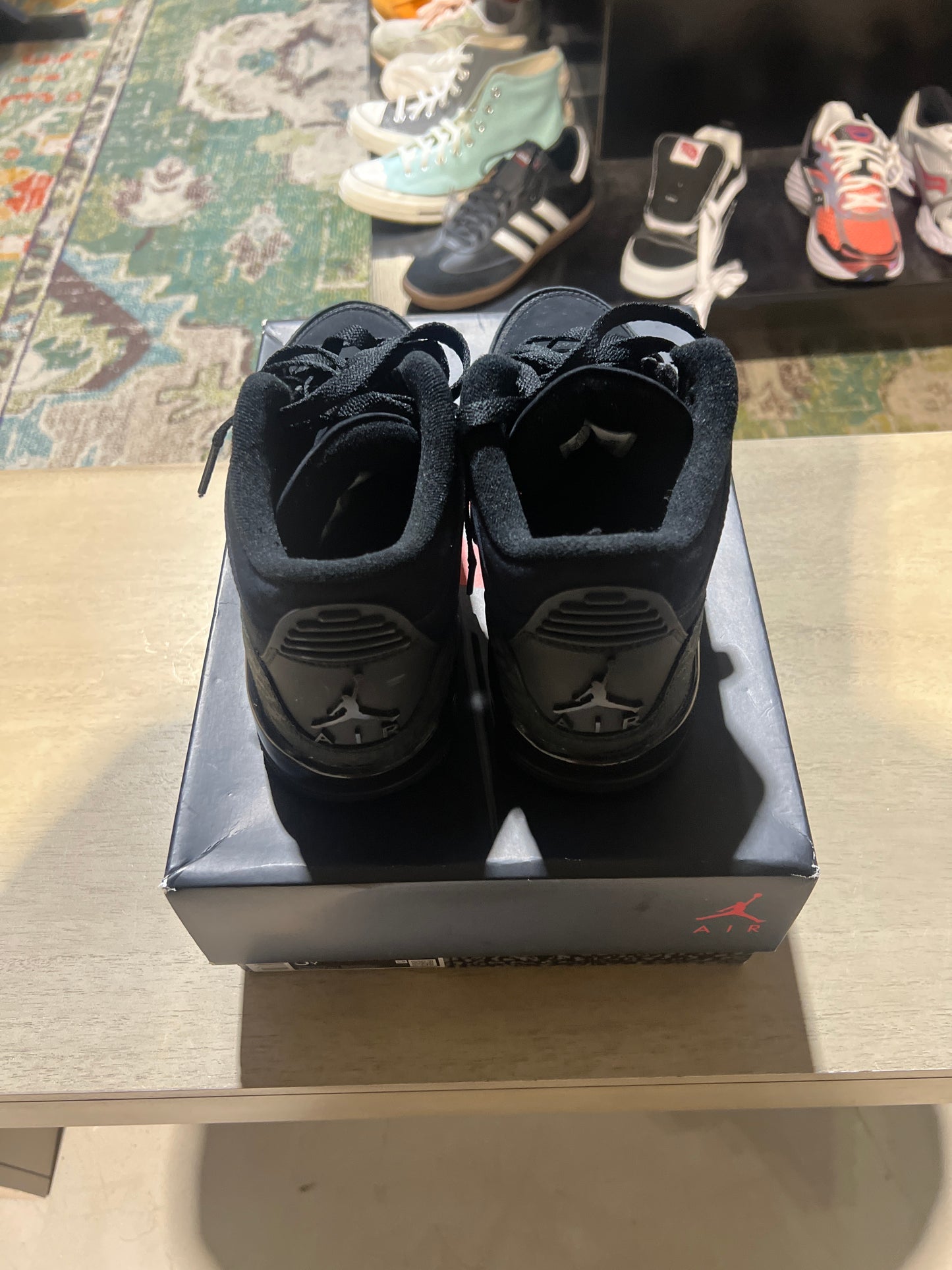 Jordan 3 black cat used sz 5Y