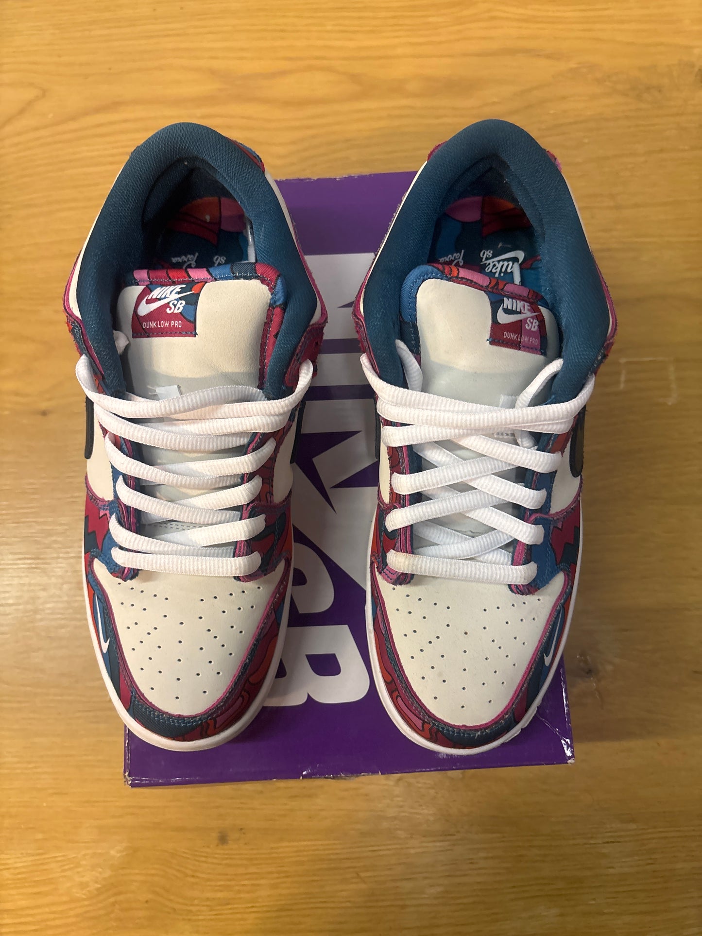 PARRA X DUNK SB ABSTRACT ART Used Sz 10.5