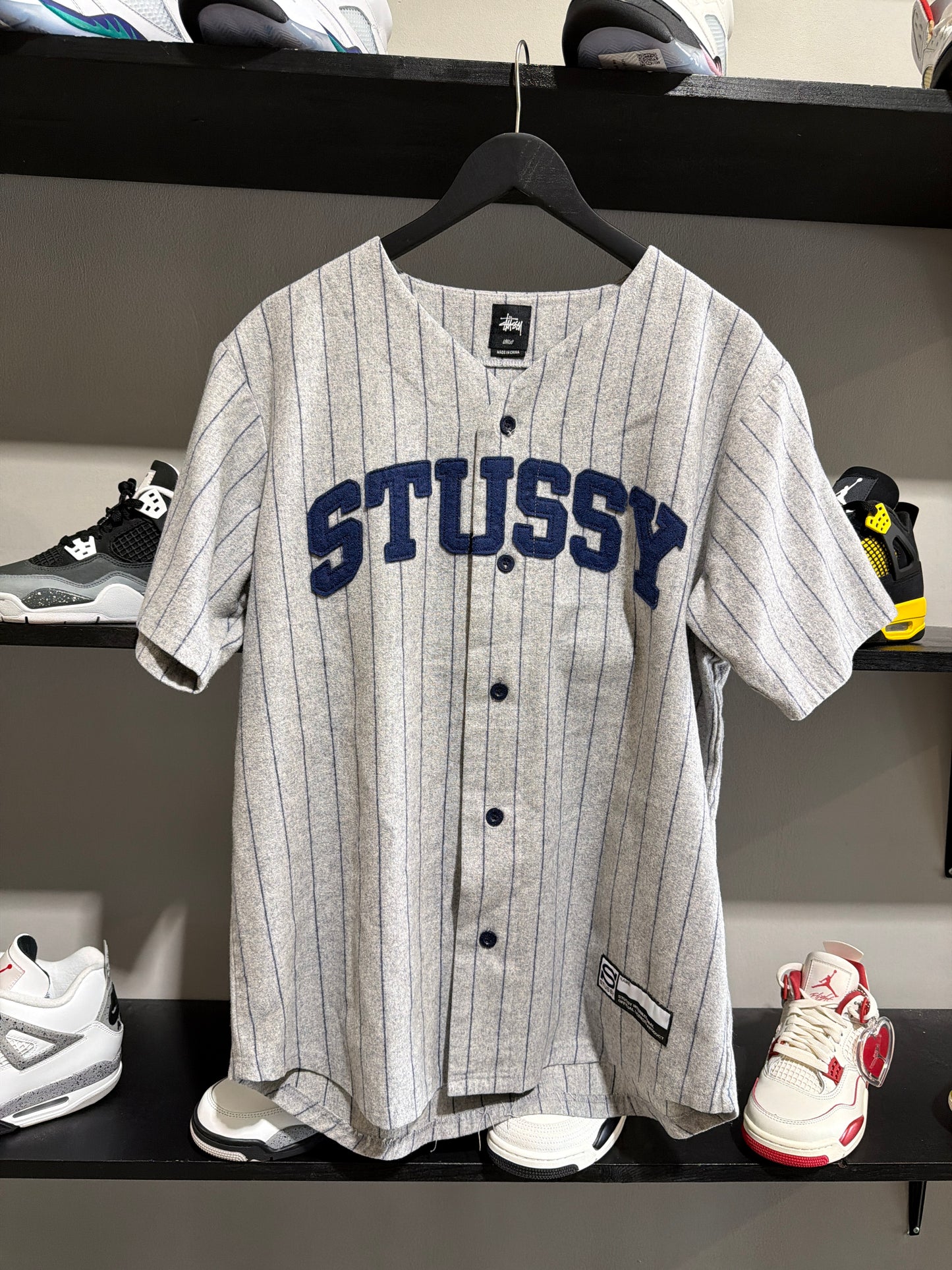Stussy Navy/Grey Baseball Jersey