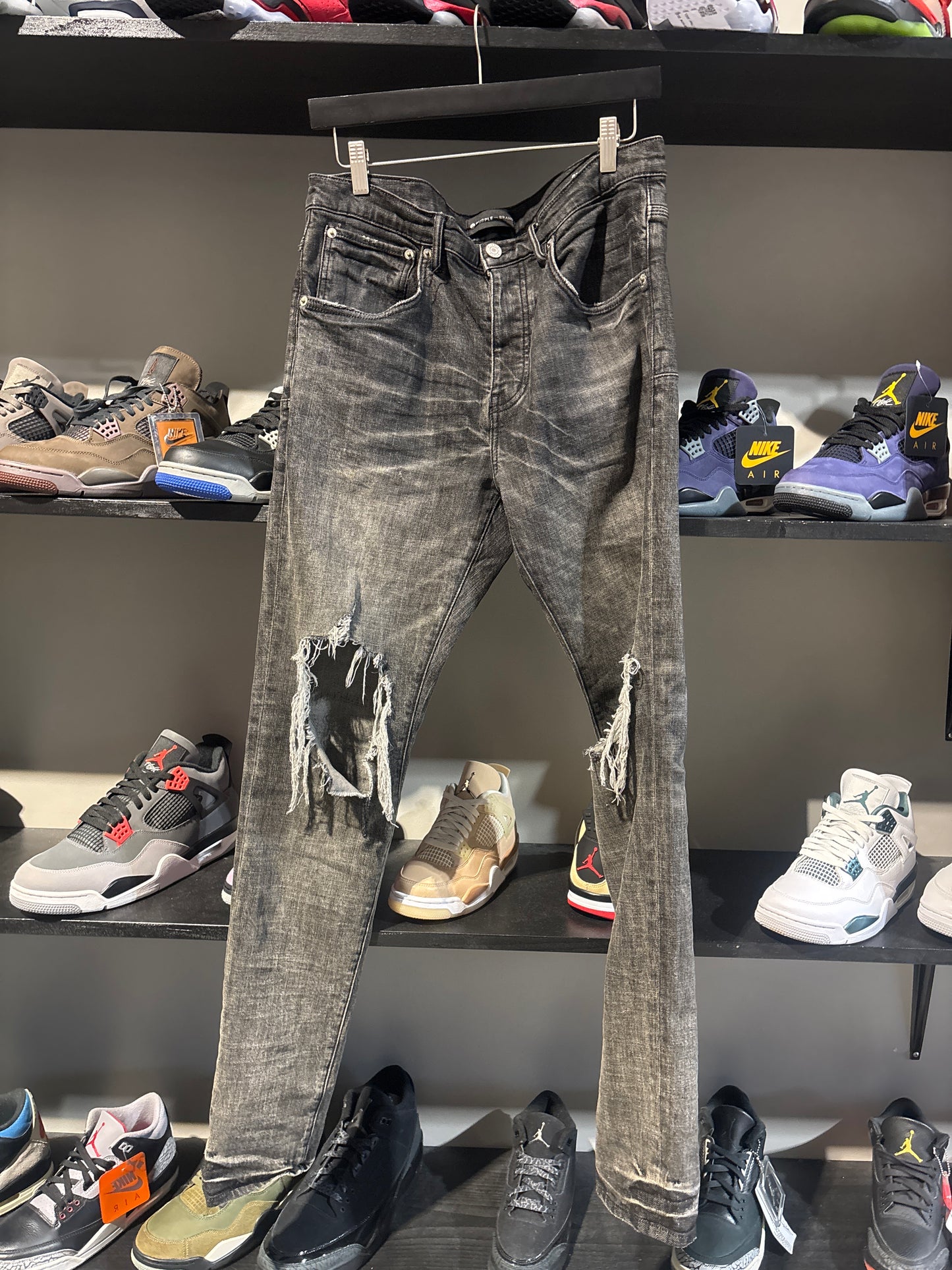 Purple Brand Denim Ash Black Blowout Sz 32