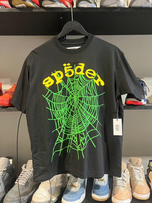 Sp5der og web tee green/yellow/black