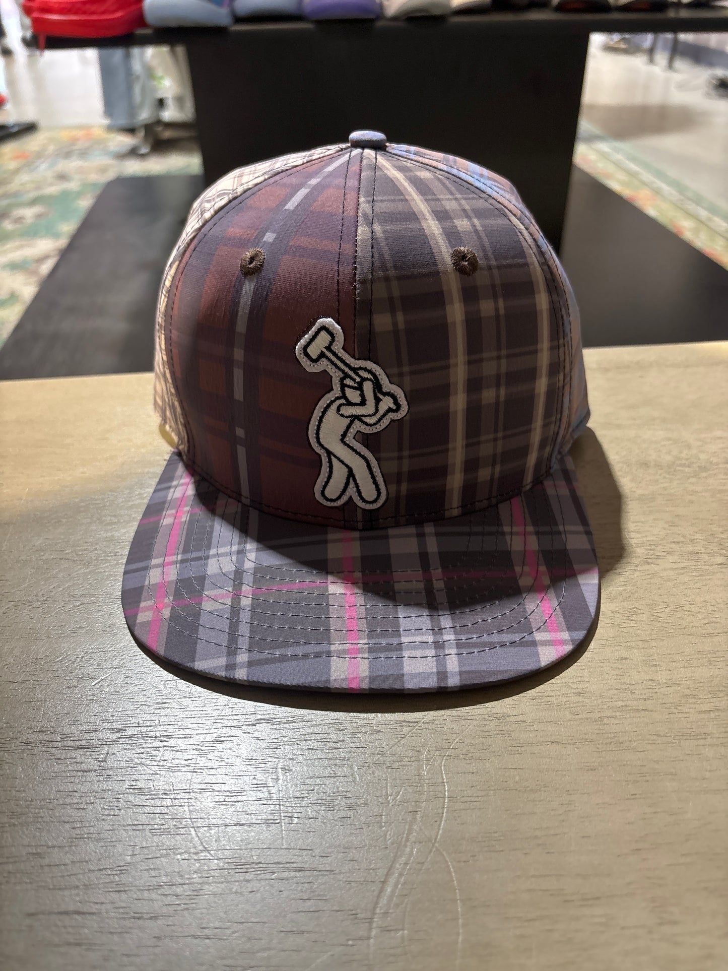 Concrete Flannel Snapback