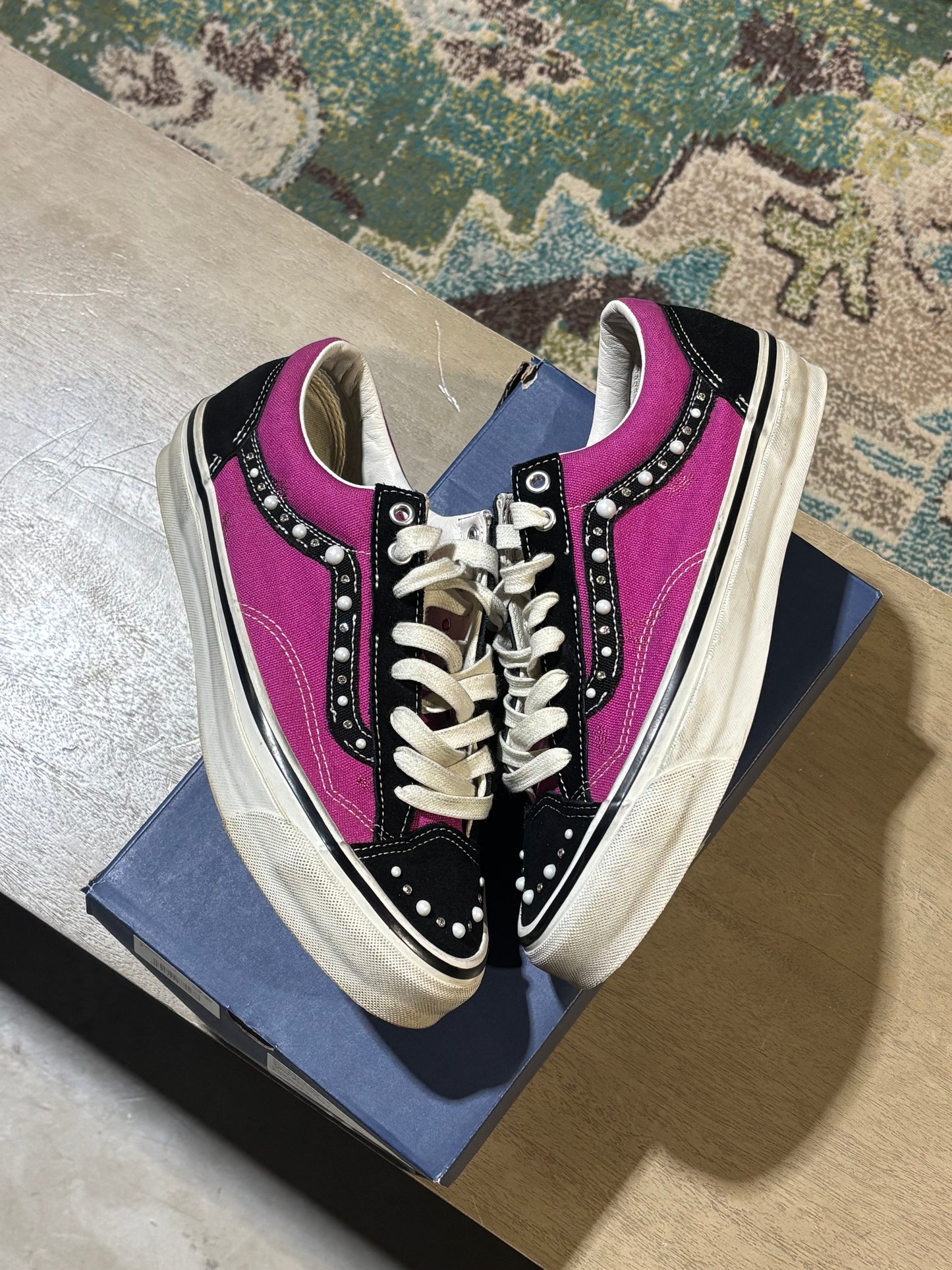 Vans Pearlized Pack Fuchsia Used Sz 9