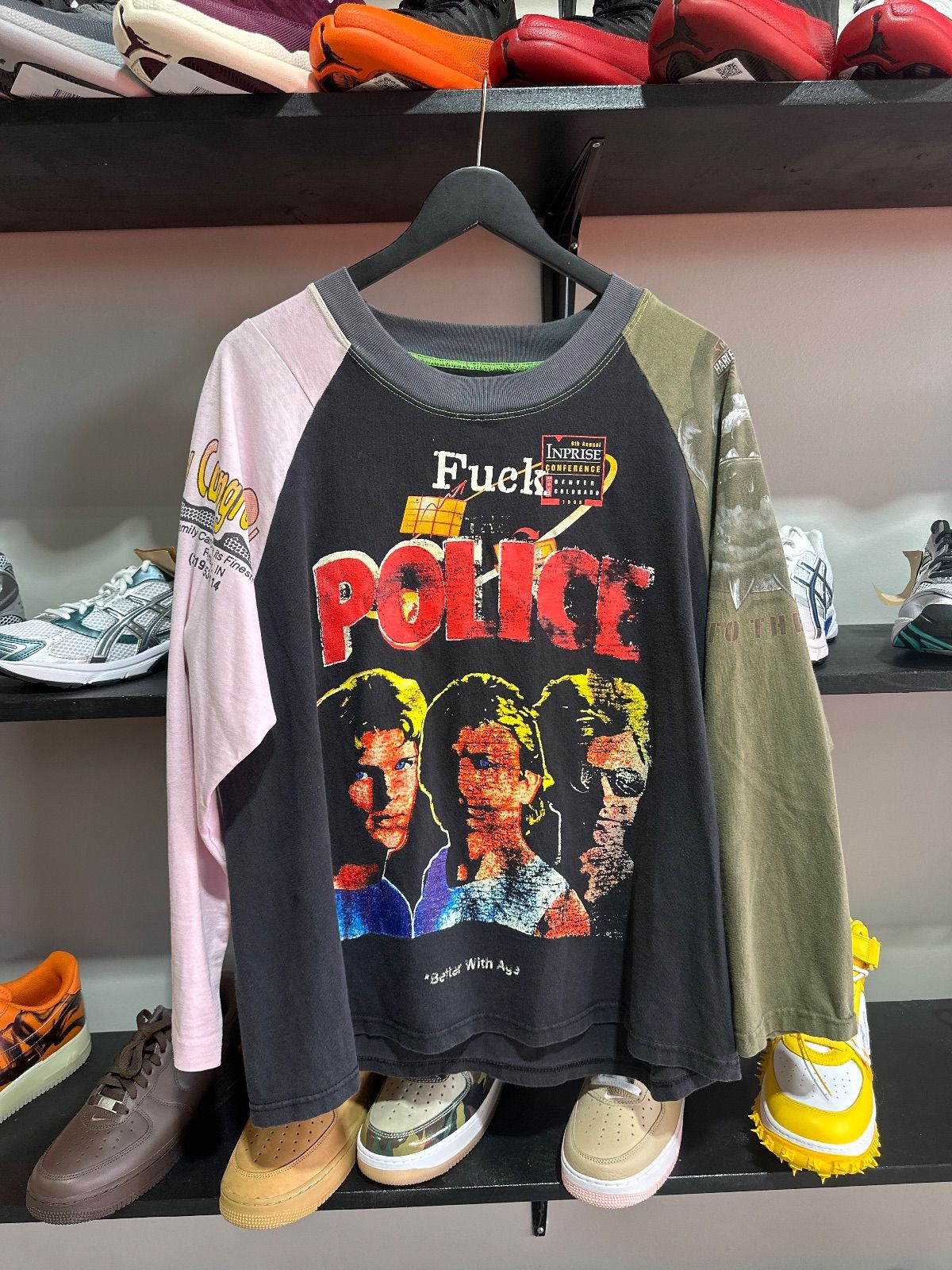 Better With Age F*ck The Police Longsleeve Olive/Pink