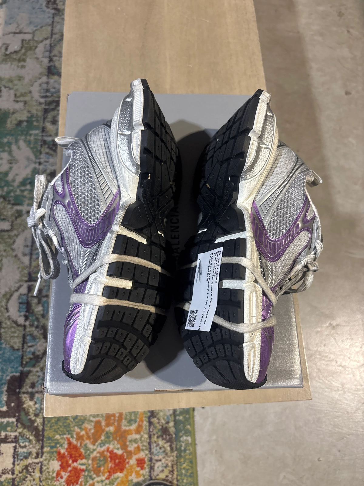 Balenciaga 3Xl Grey/Purple Used Sz 7 - Pre-Owned