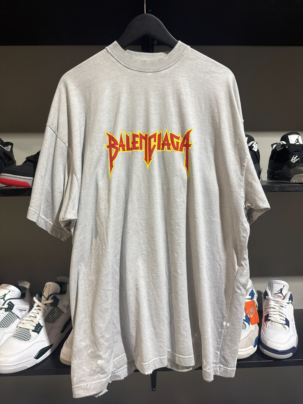 Balenciaga Heavy Metal Grey Tee