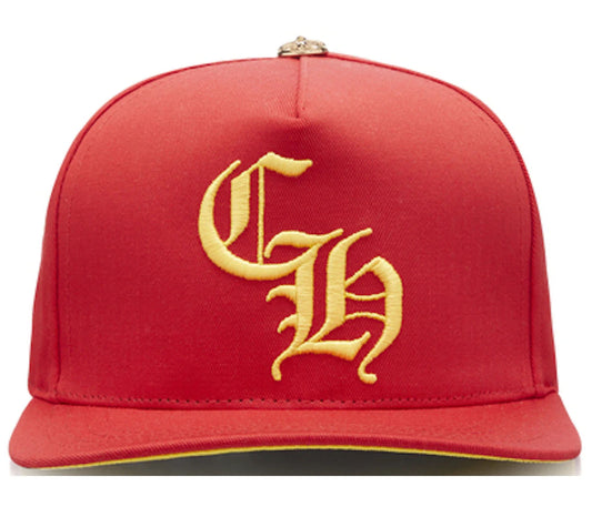 Chrome Hearts Ch Gold Button Hat Red/Yellow