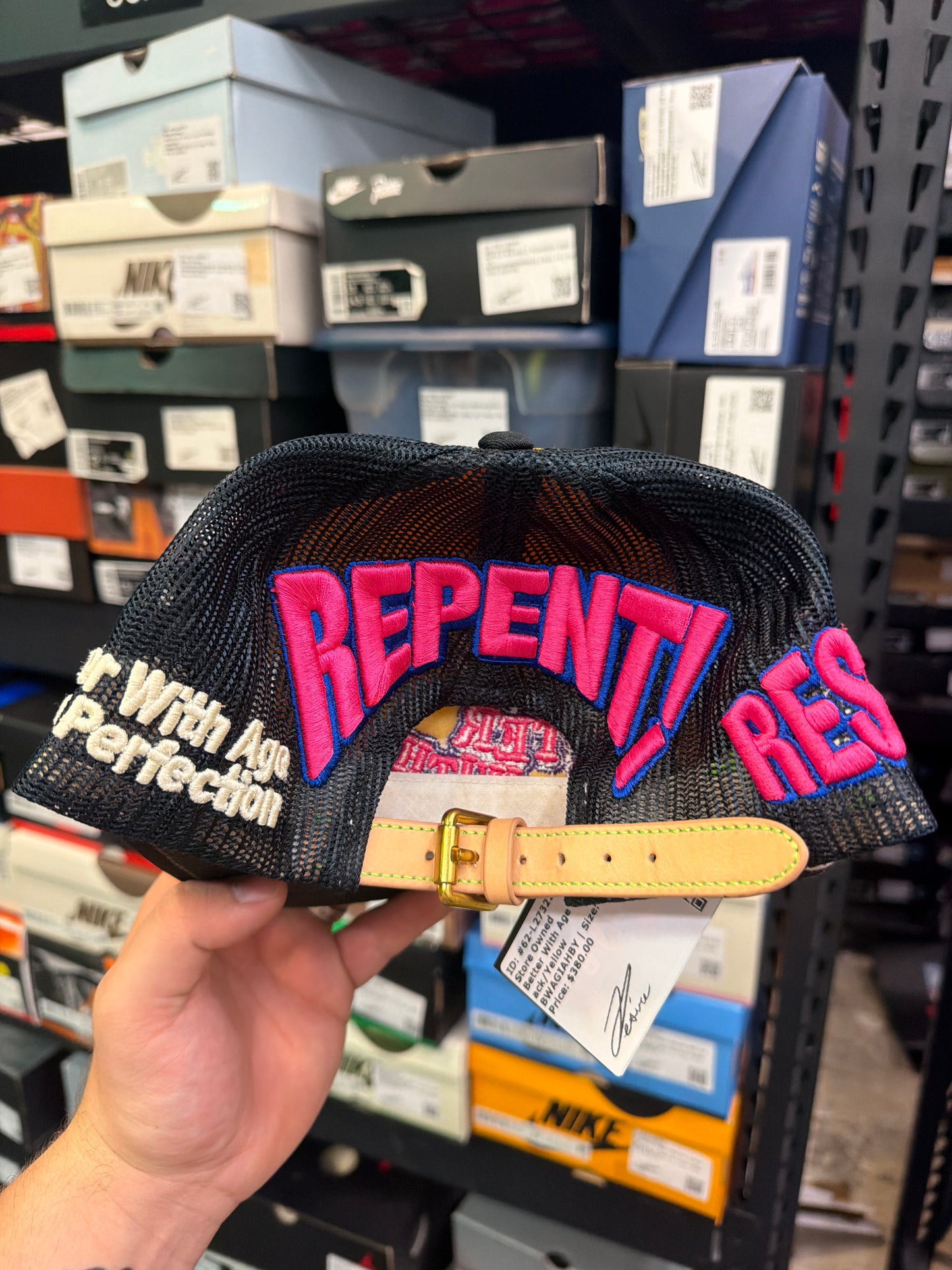 Better With Age God Is Alive Hat Black/Yellow