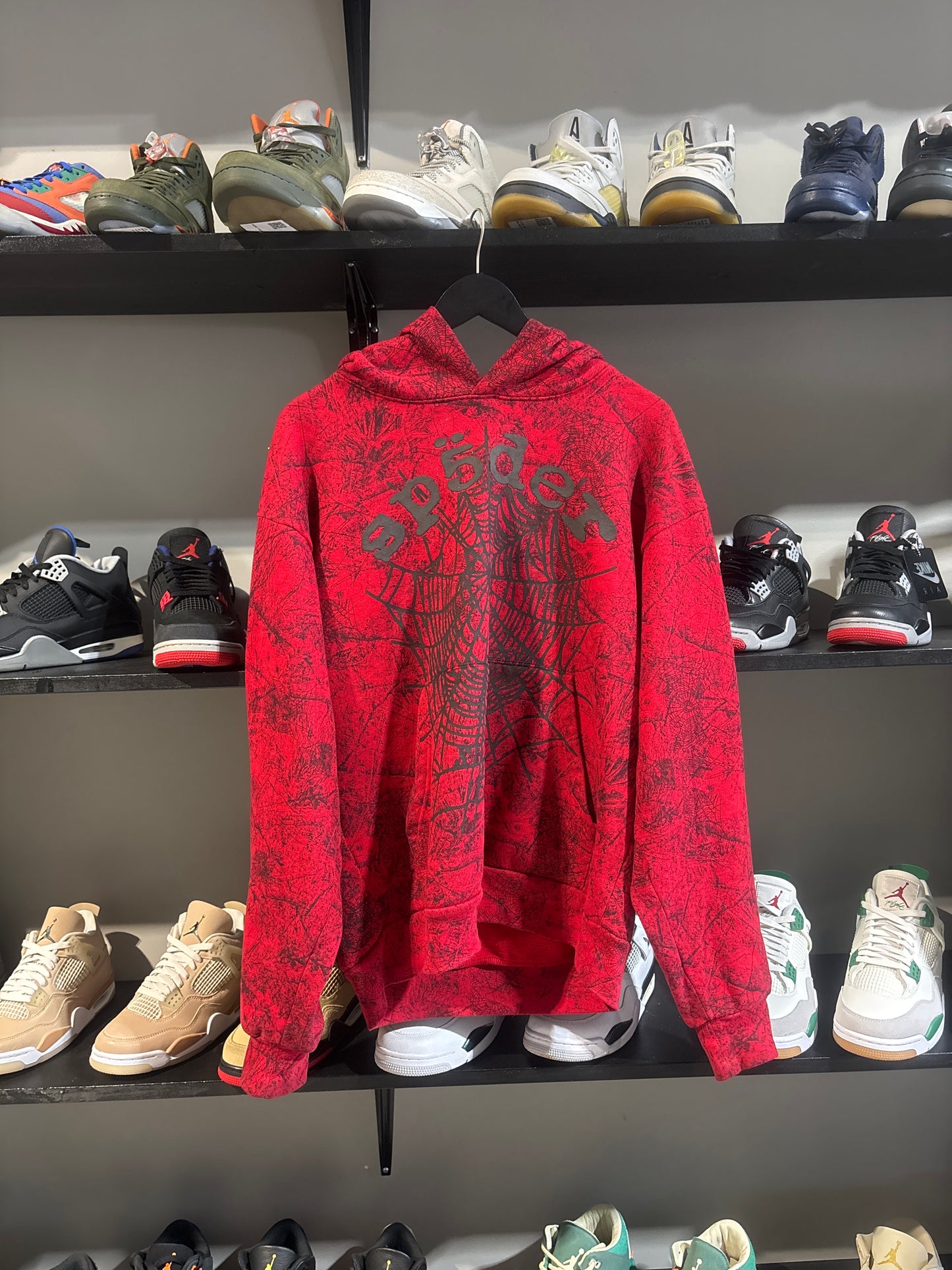 Sp5der Red/Black ALP Hoodie