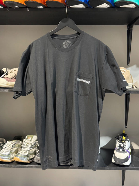 Chrome Hearts Script Cross Logo Tee Black