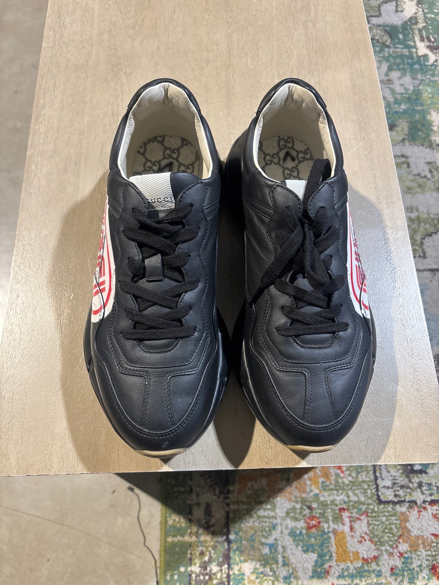 Gucci Sneaker Black Red Used Sz 8 NB