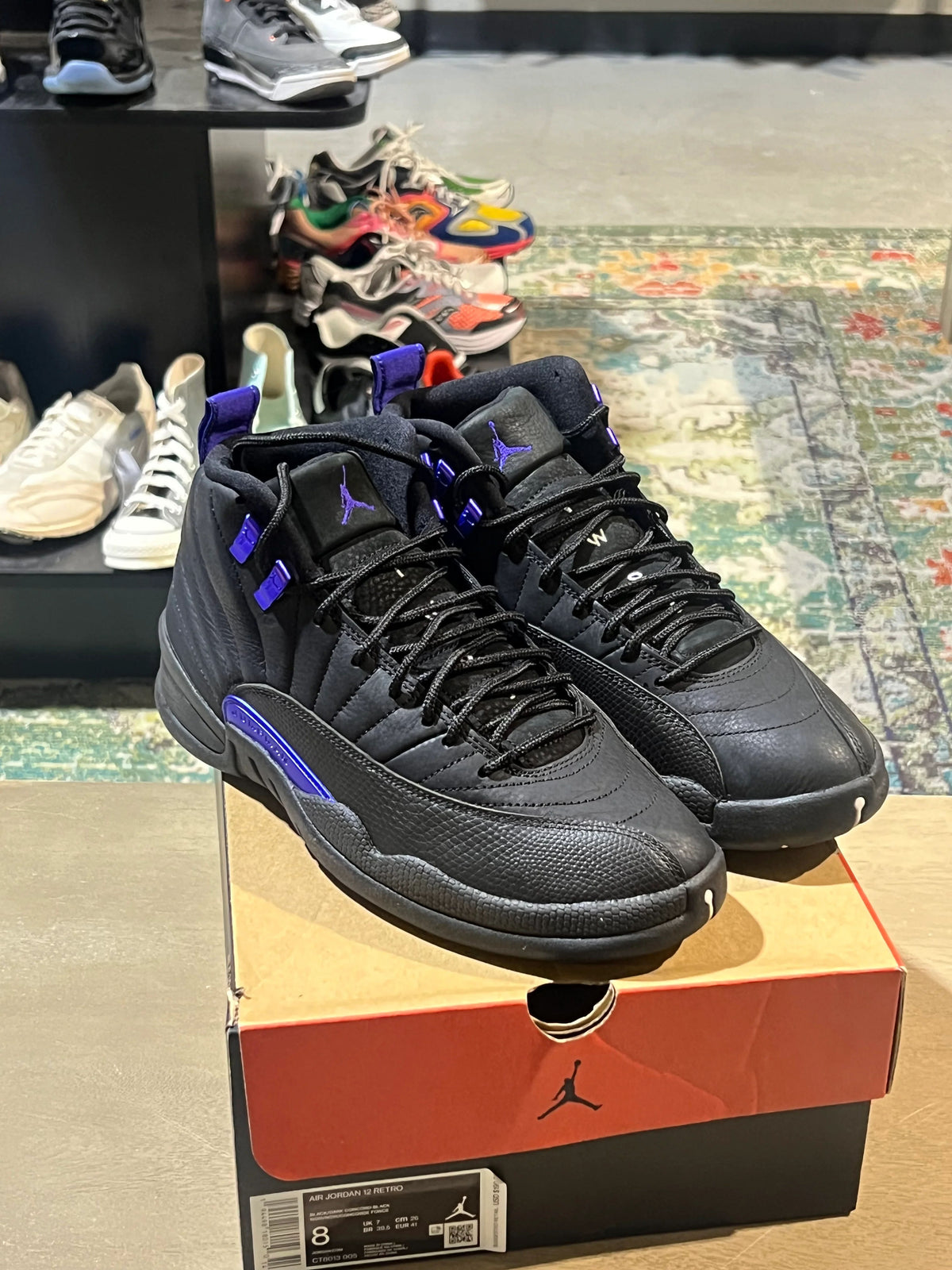 Jordan 12 Retro Black Dark Concord - Pre-Owned