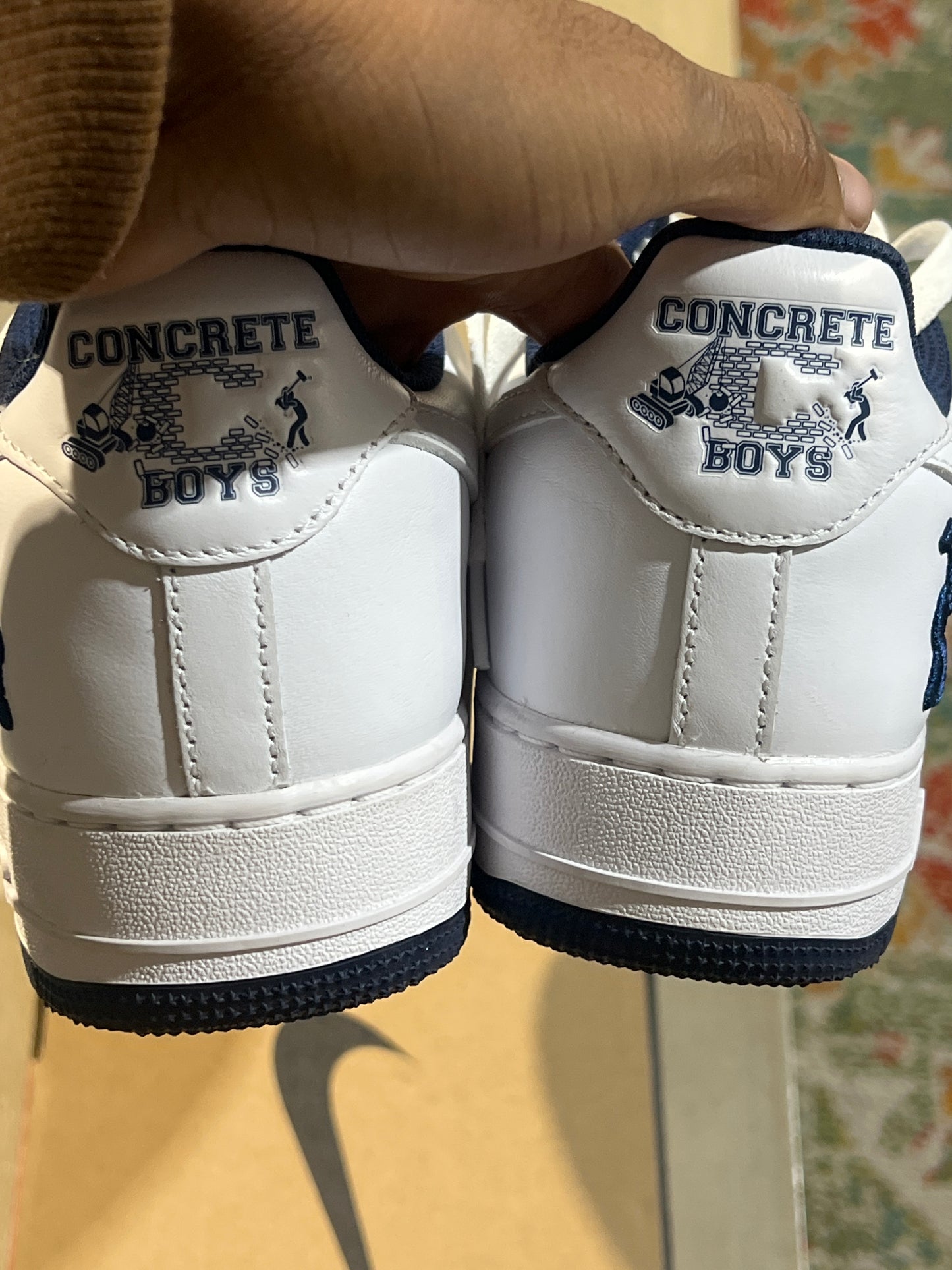 Concrete Air Force 1 White Used SZ 11.5