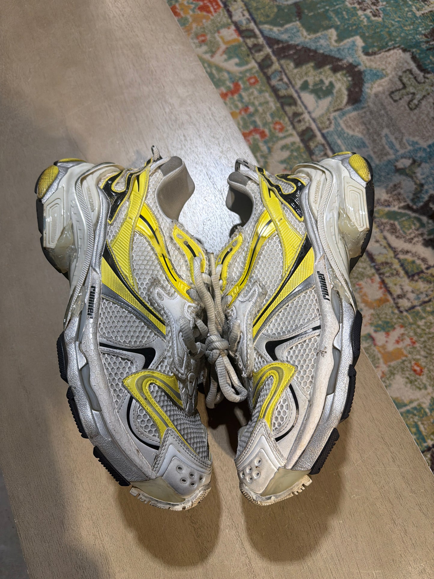Balenciaga Runner Worn out Yellow Used Sz 12 NB
