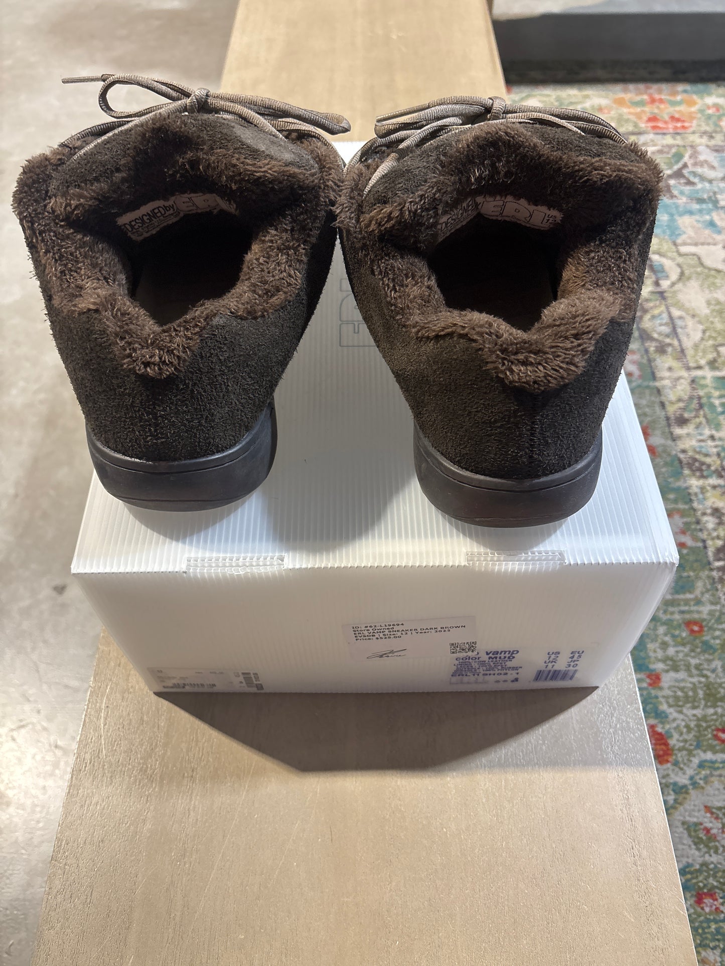 ERL Vamp Sneaker Brown/Brown Used Sz 12