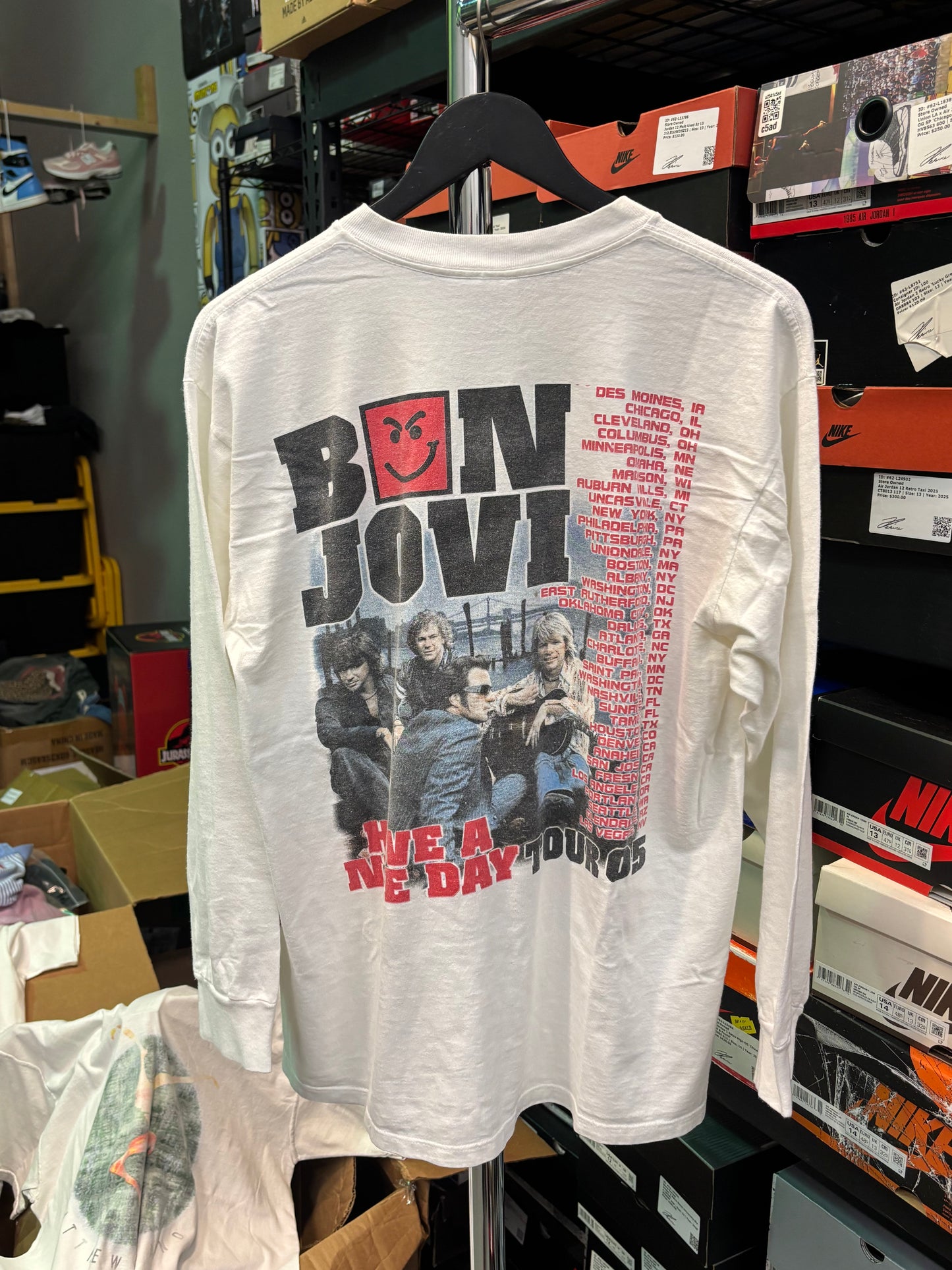 Vintage Bon Jovi Tour Longsleeve Sz M