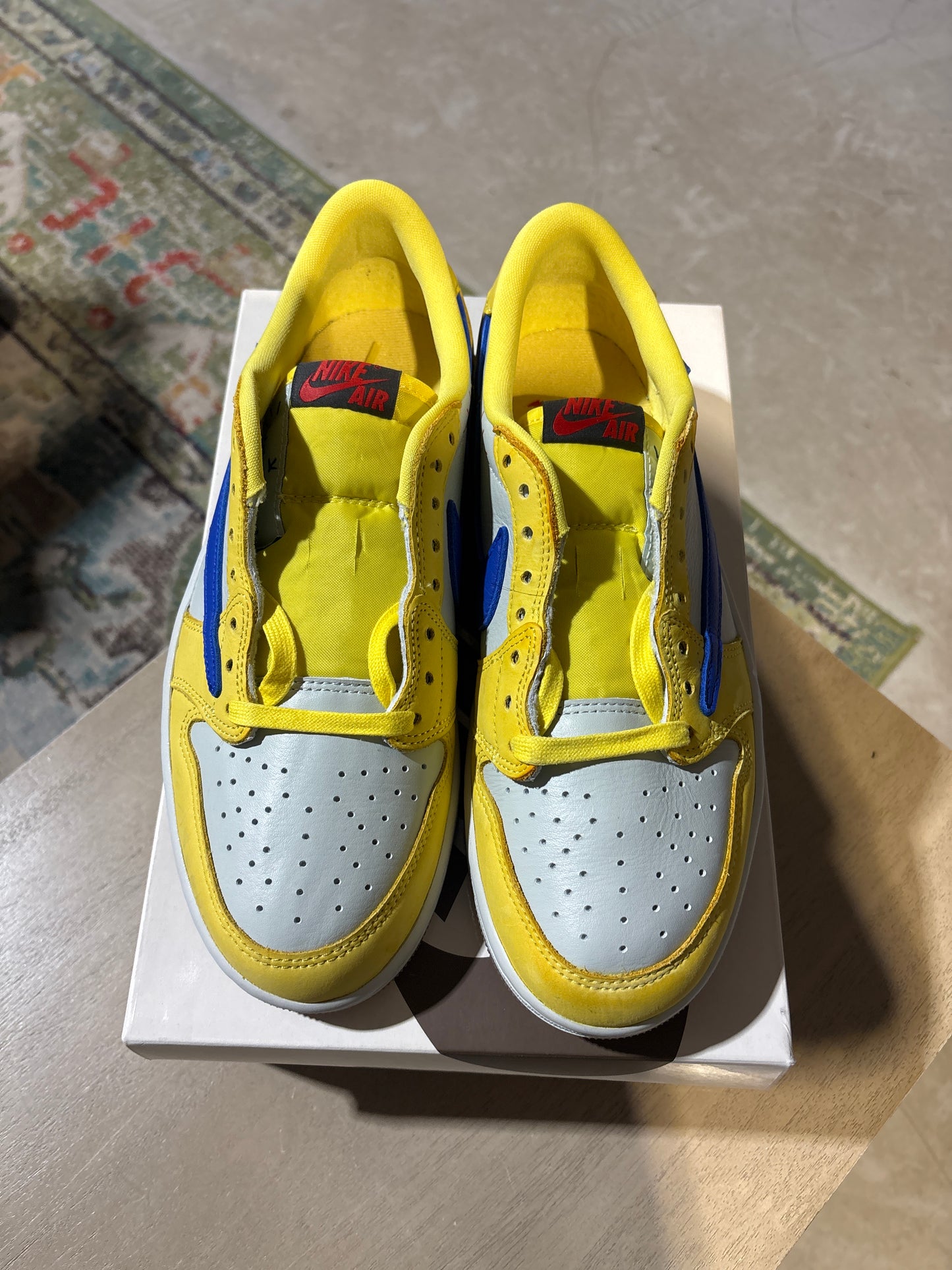 Jordan 1 Travis Canary Used Sz 9W