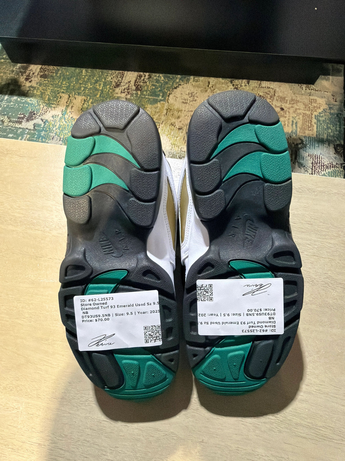 Nike Air Diamond Turf Emerald - Pre-Owned NB