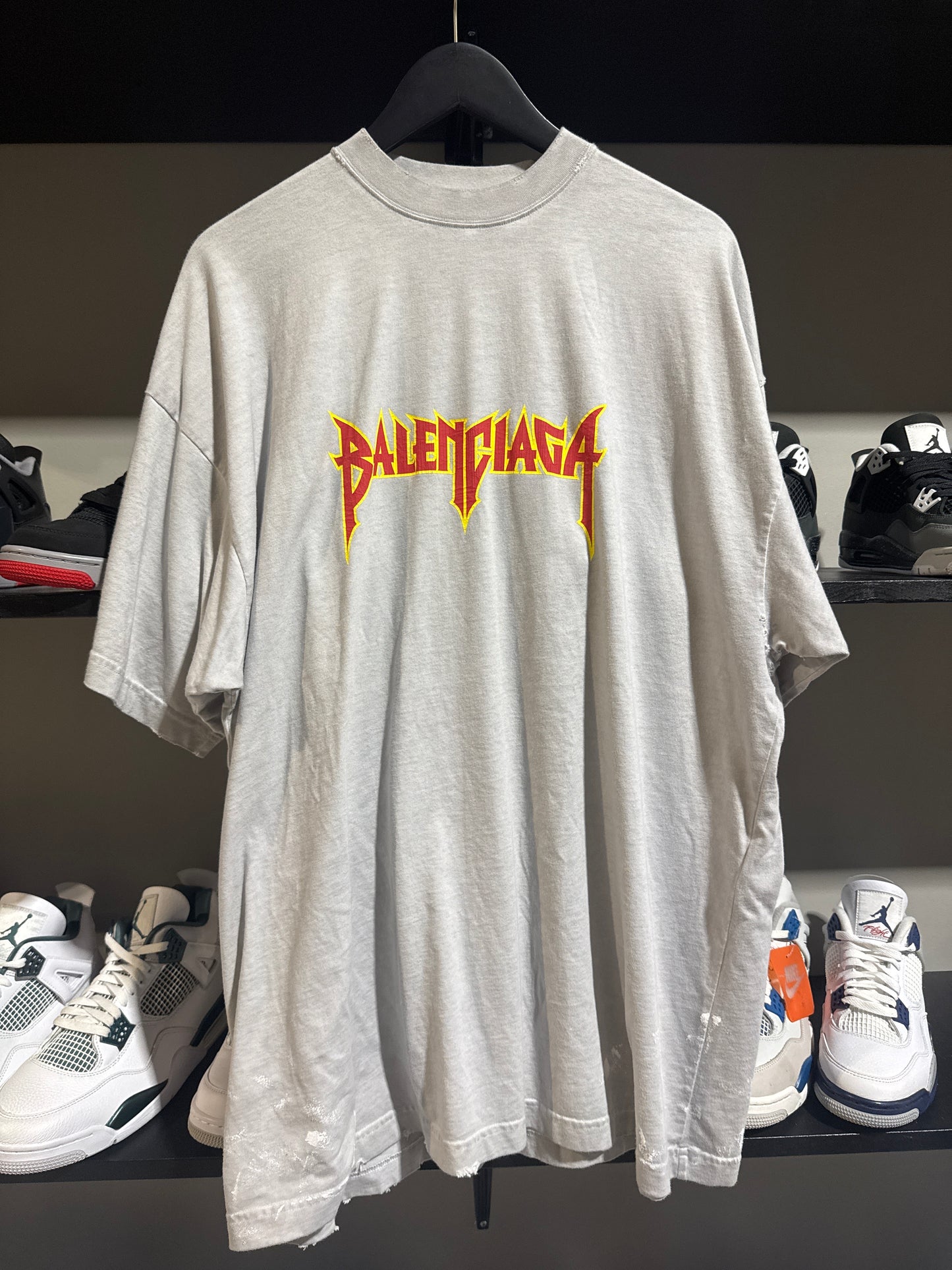 Balenciaga Heavy Metal Grey Tee