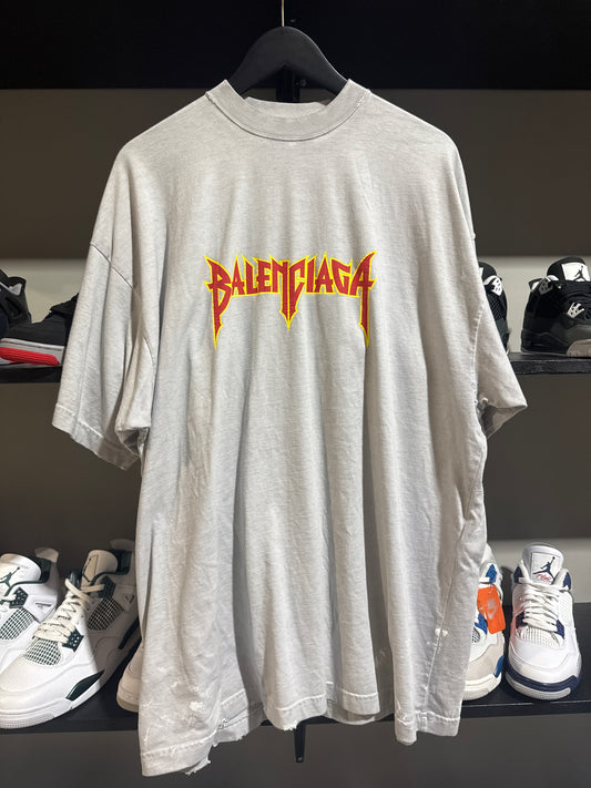 Balenciaga Heavy Metal Grey Tee
