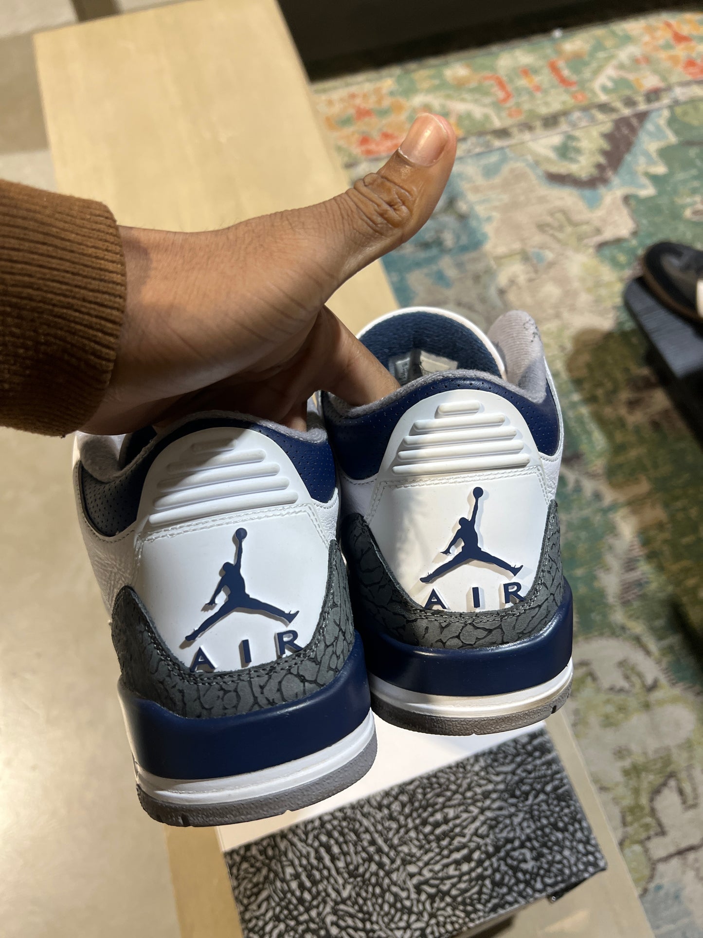 Jordan 3 Midnight Navy Used 11