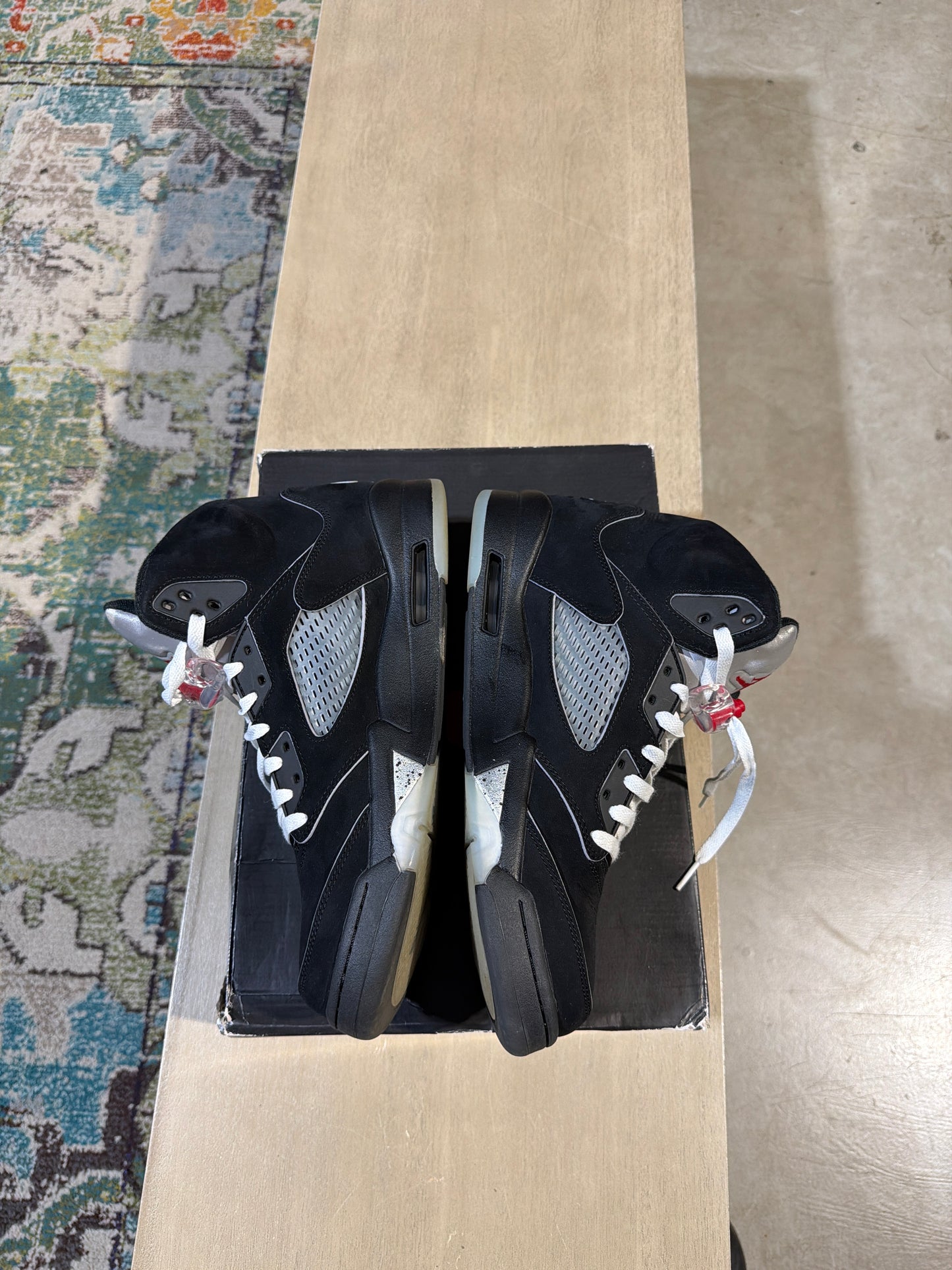 Jordan 5 Black Metallic Used Sz 11.5 (2)