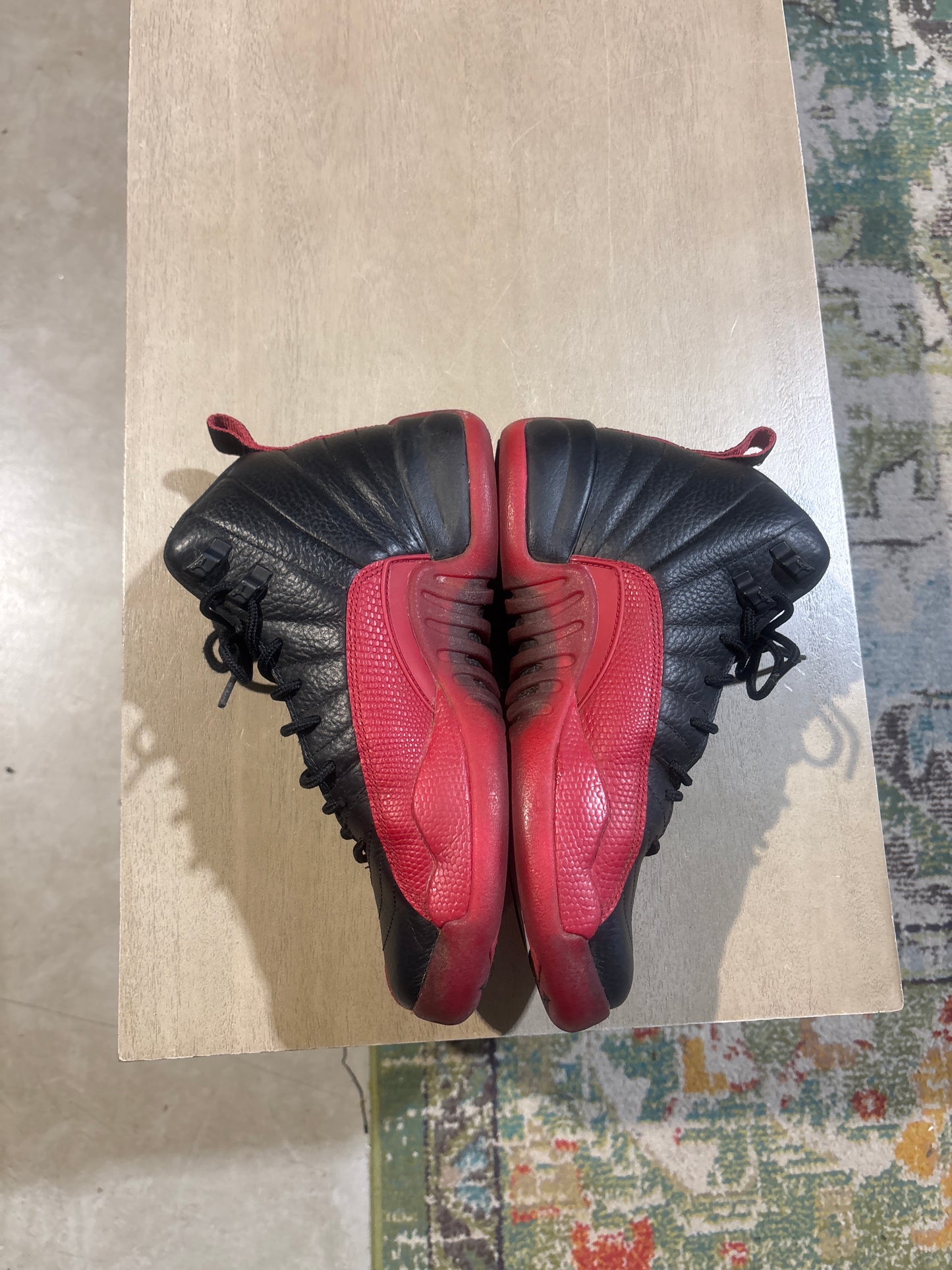 Jordan 12 Flu Game Used Sz 7Y NB