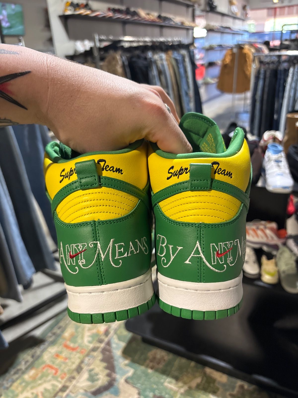 Nike SB Dunk High Supreme By Any Means Brazil - Pre-Owned RB